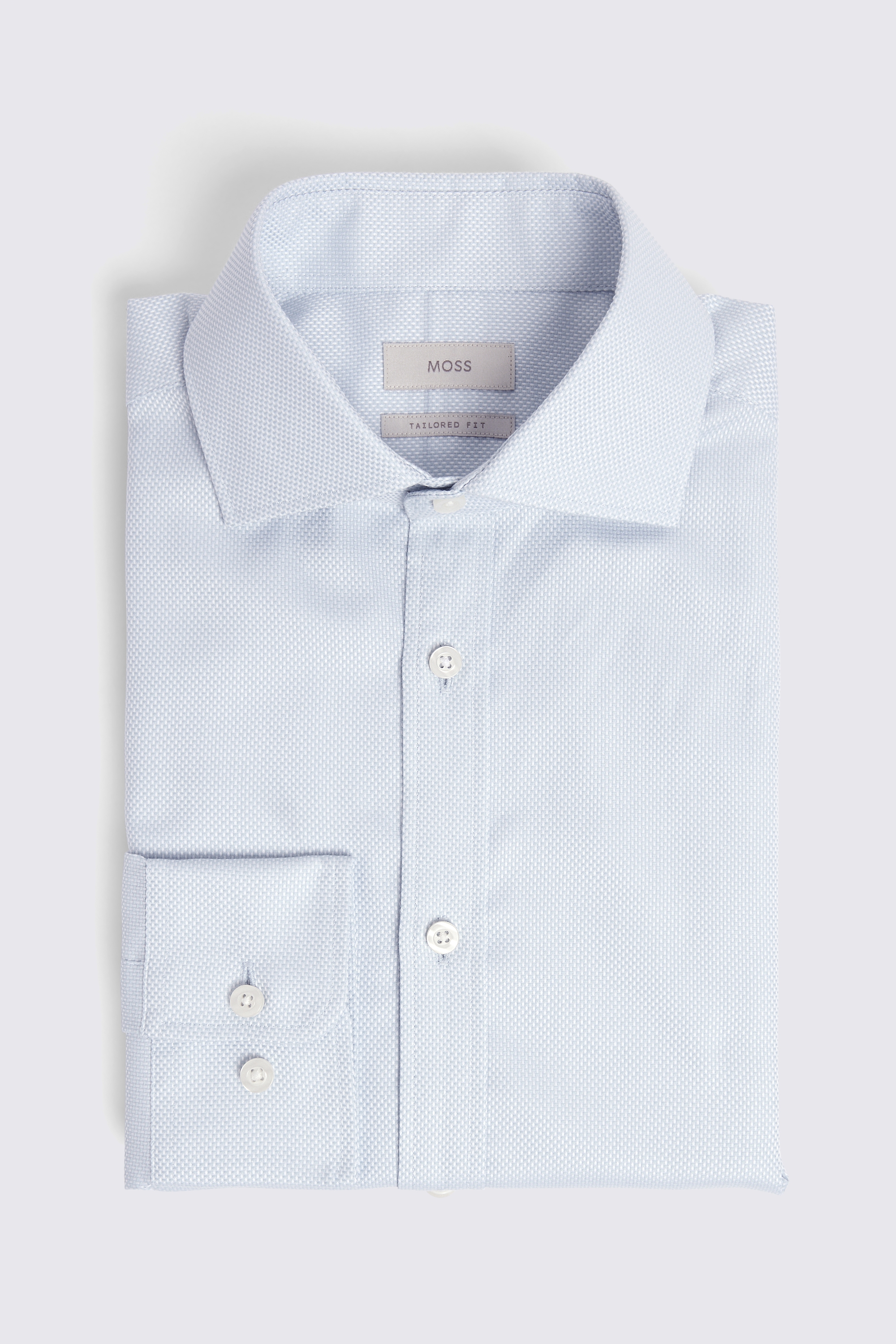 Tailored Fit Aqua Dobby Shirt