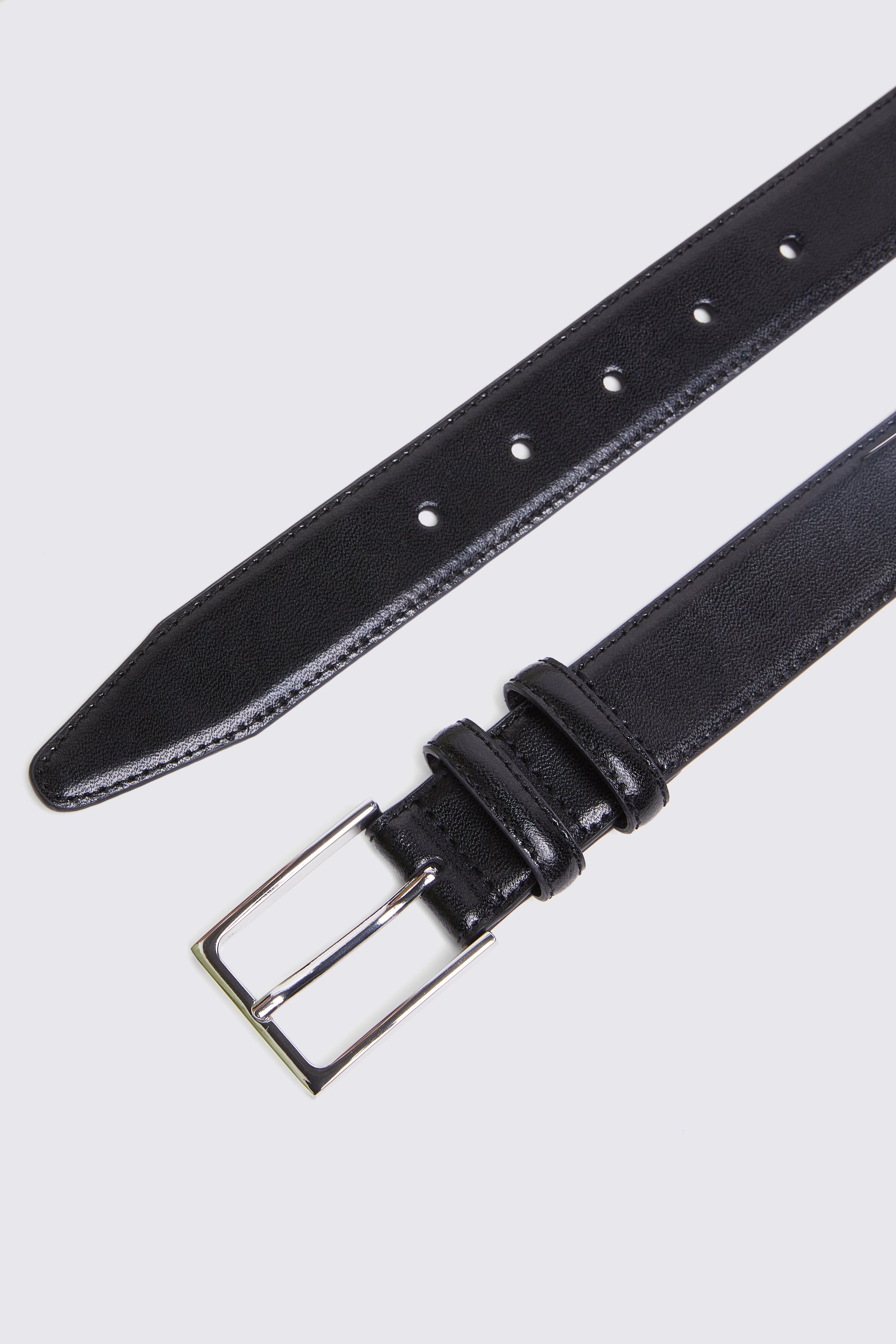 Classic Black Leather Belt