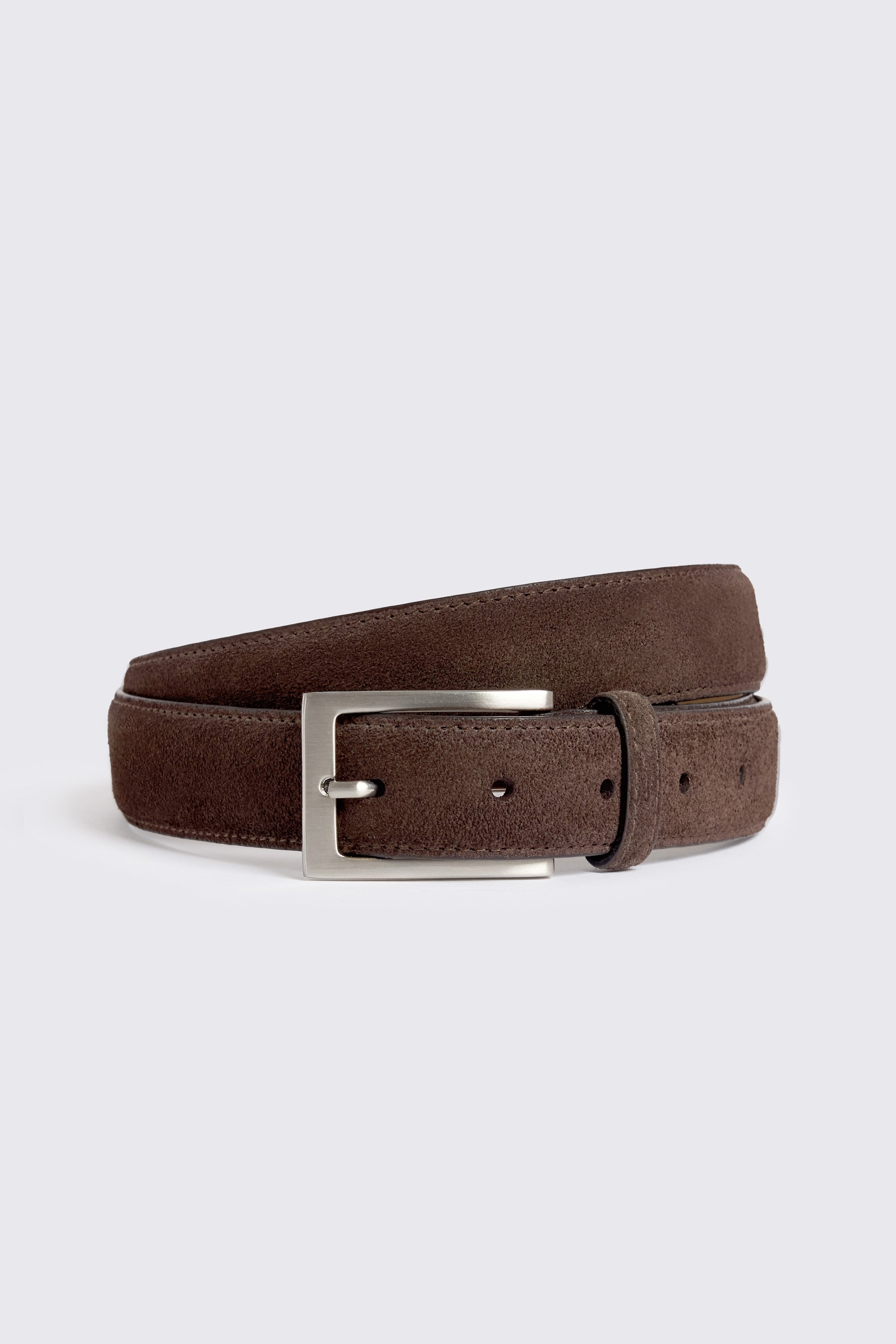 Chocolate Classic Suede Belt