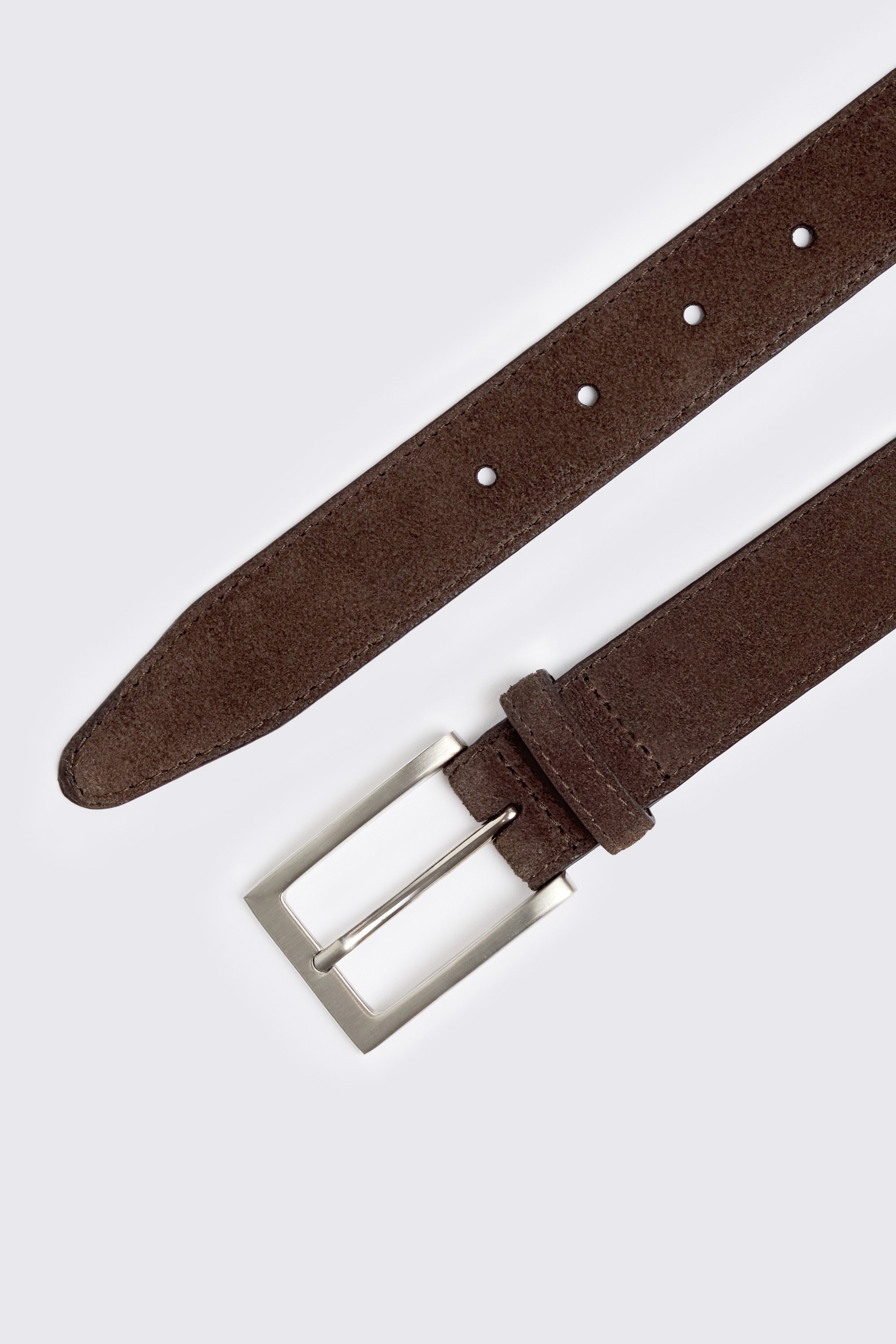 Chocolate Classic Suede Belt