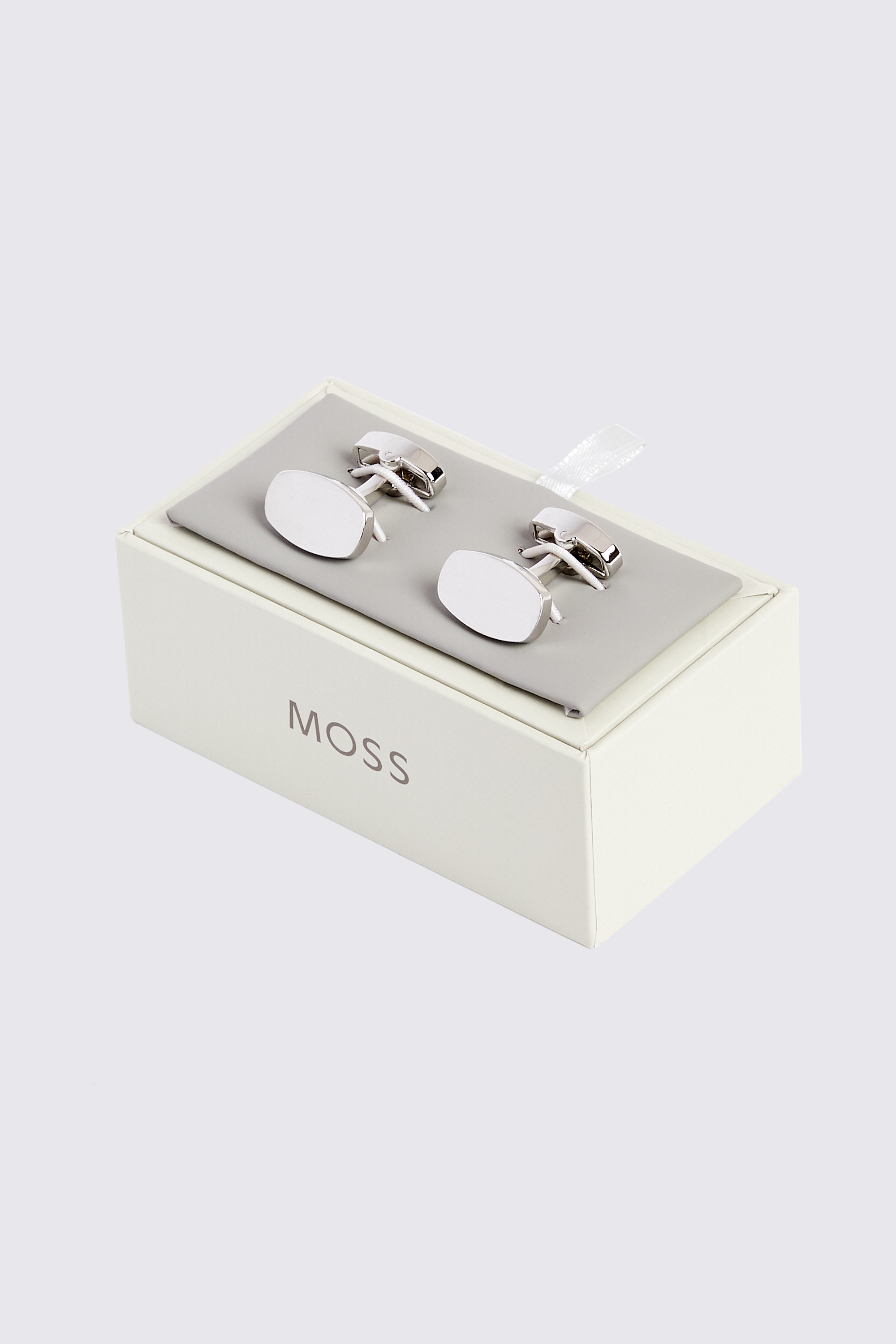 Silver Brushed Cufflinks