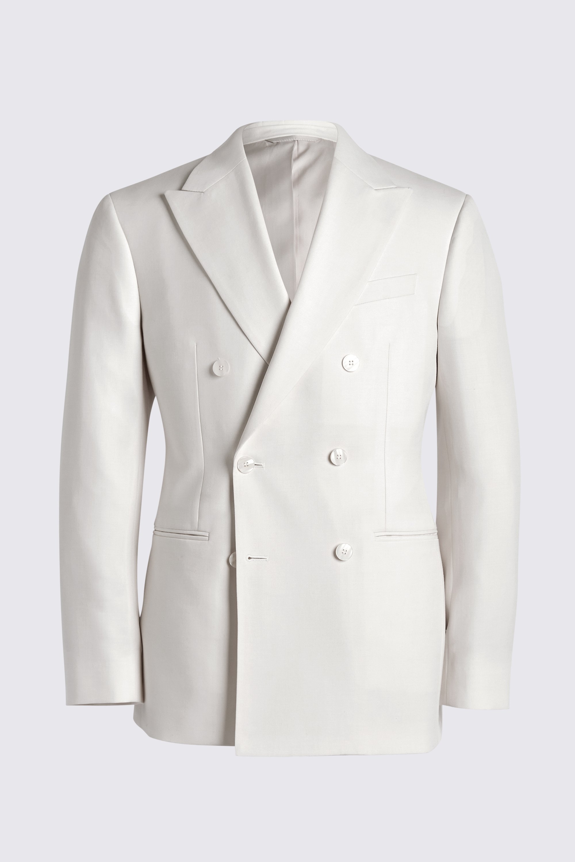 Tailored Fit Off White Jacket