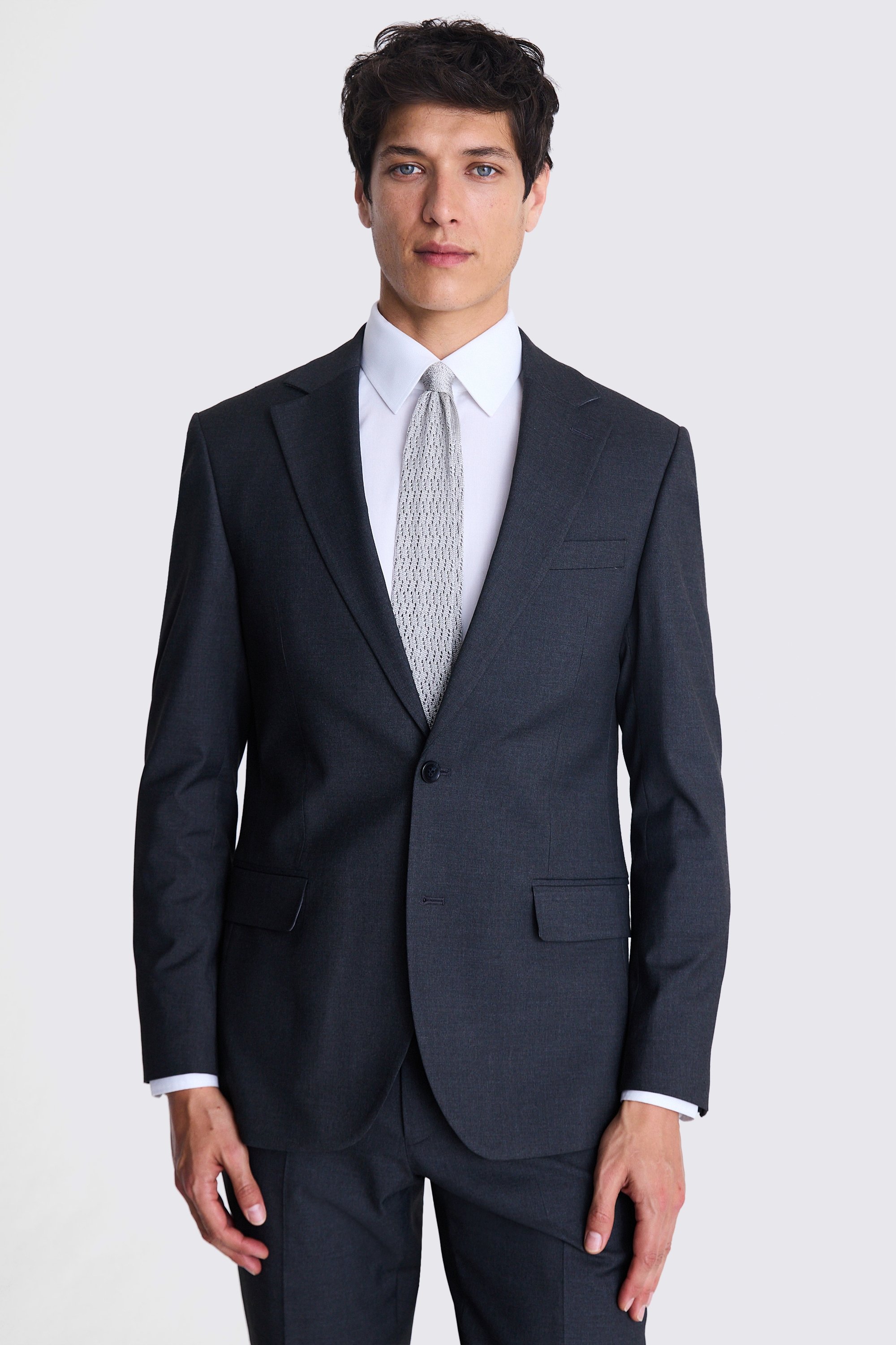 Custom Made charcoal stretch suit