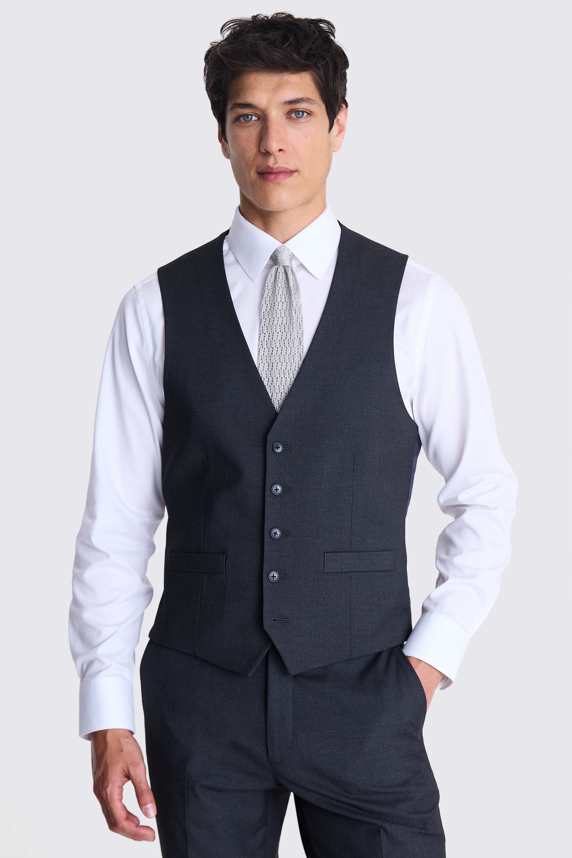 Custom Made charcoal stretch suit