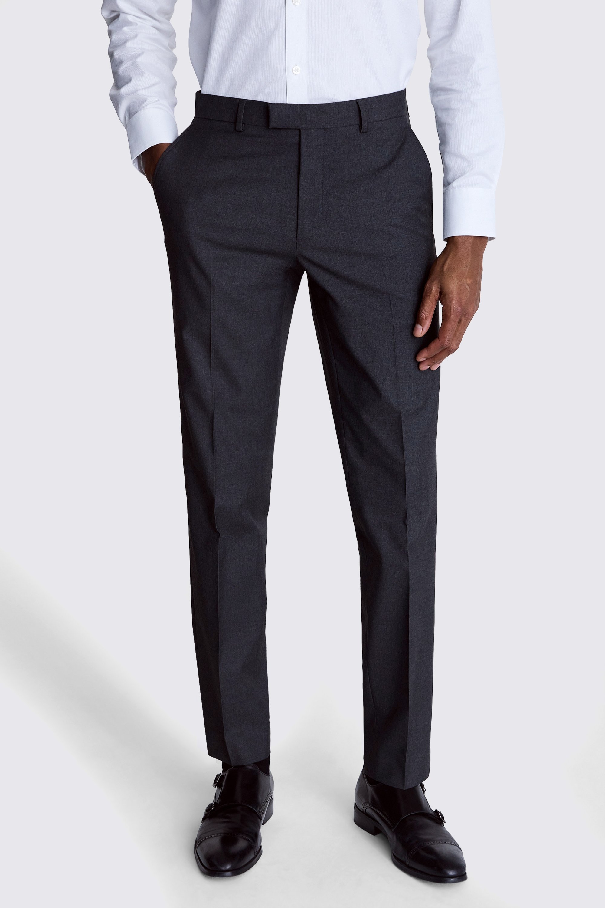 Custom Made charcoal stretch suit