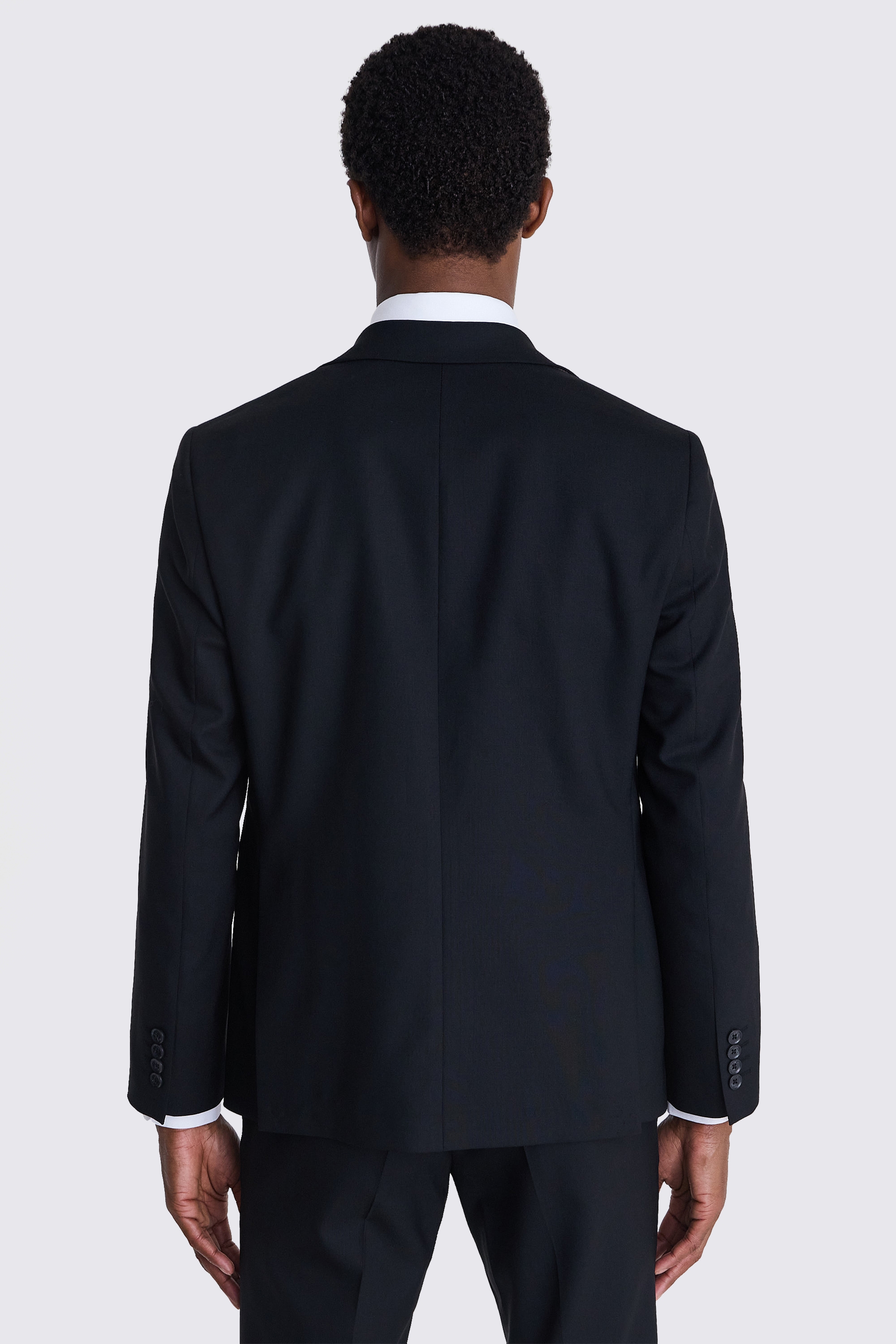 Italian Tailored Fit Black Half Lined Jacket | Buy Online at Moss