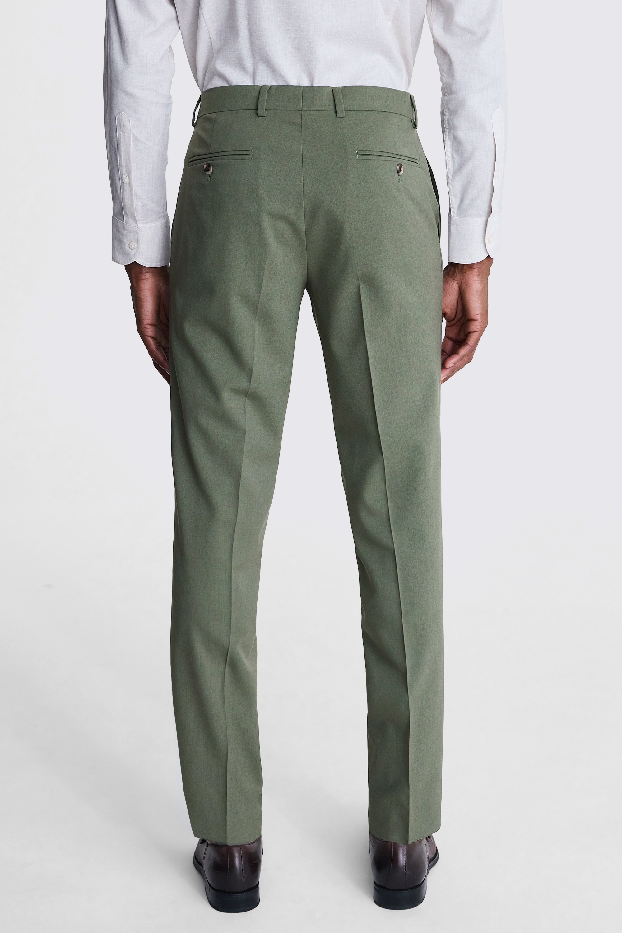 Ted Baker Tailored Fit Green Trousers | Buy Online at Moss