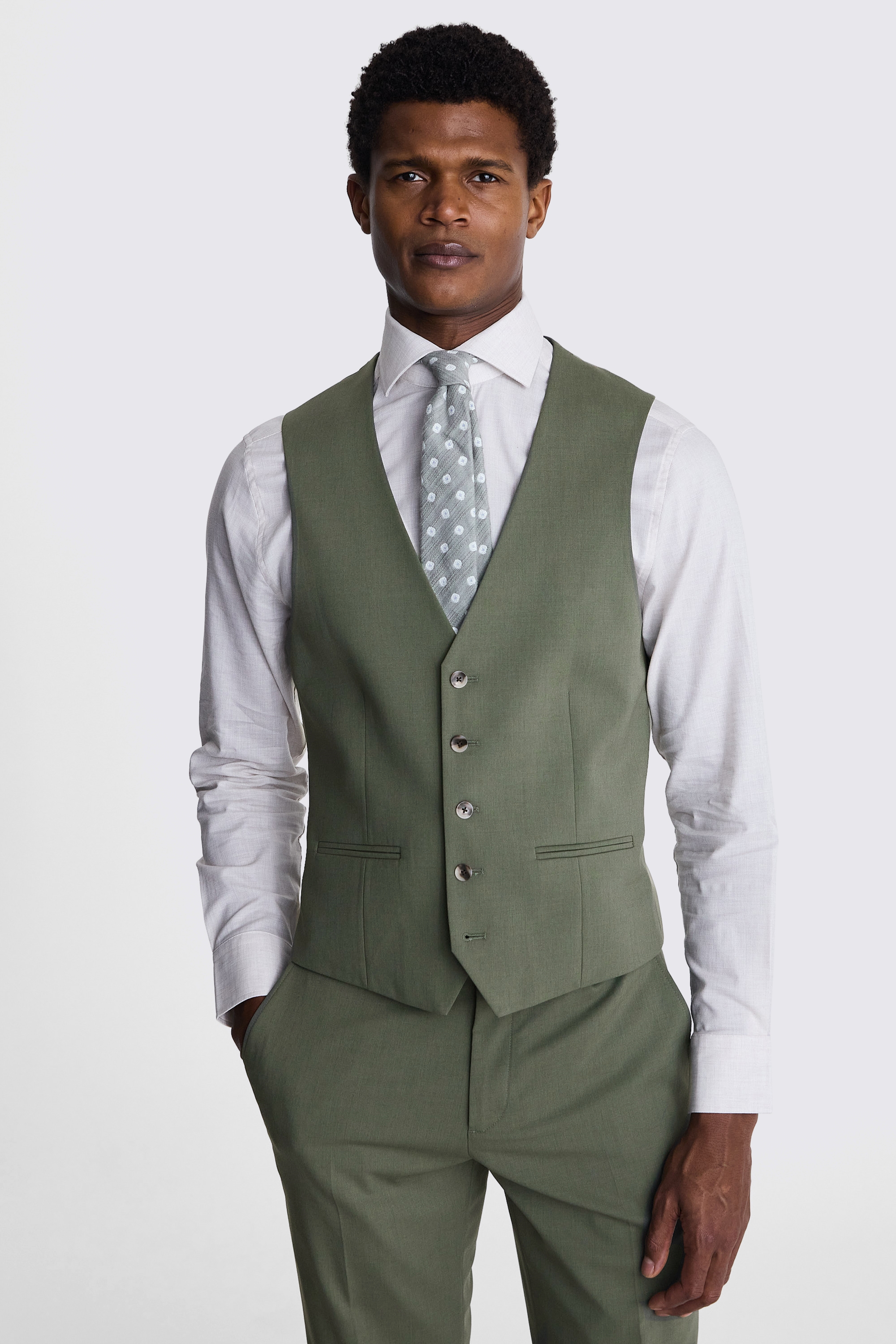 Ted Baker Tailored Fit Green Waistcoat