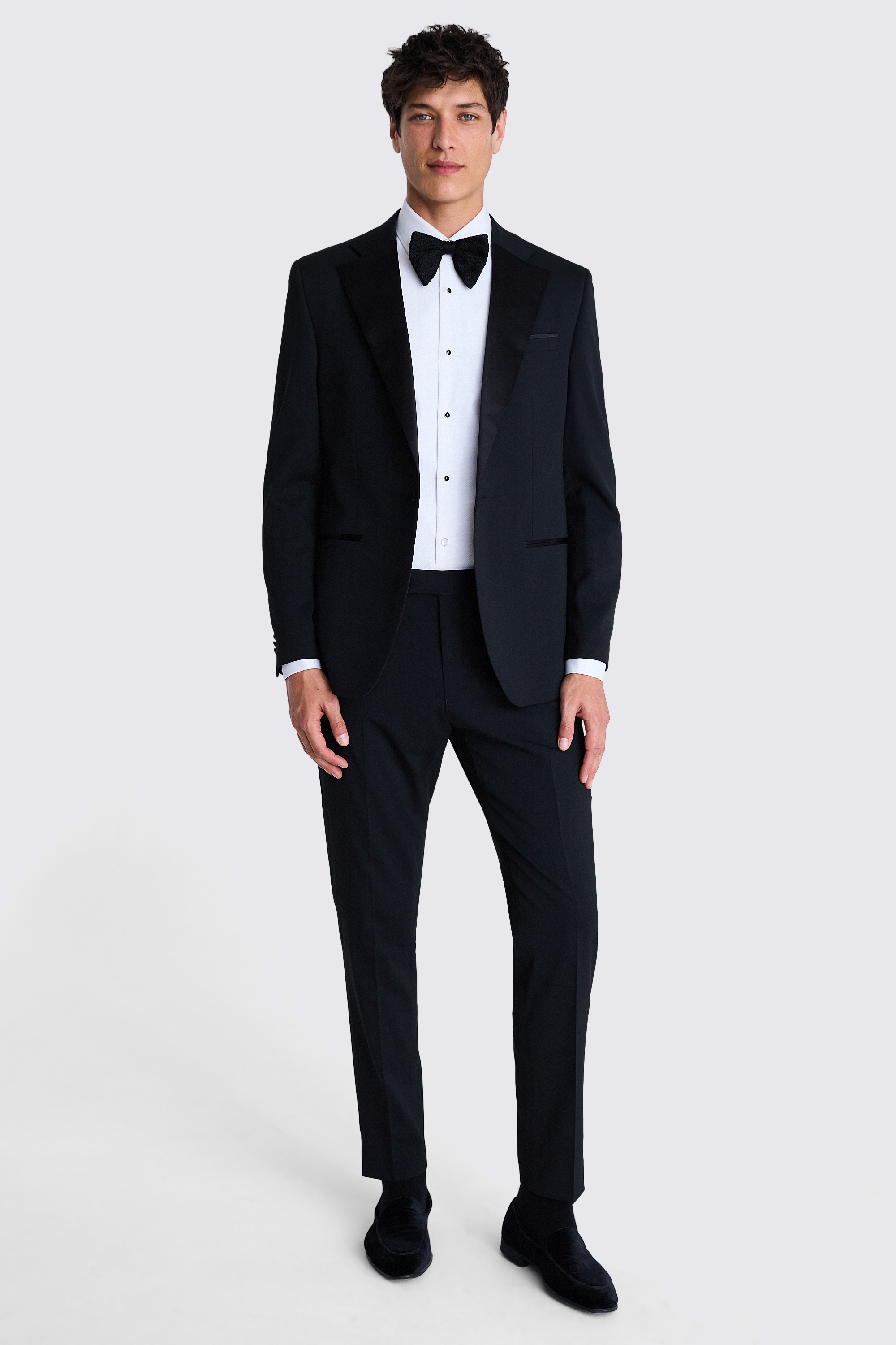 Ted Baker Tailored Fit Black Notch Lapel Tuxedo Jacket | Buy Online at Moss