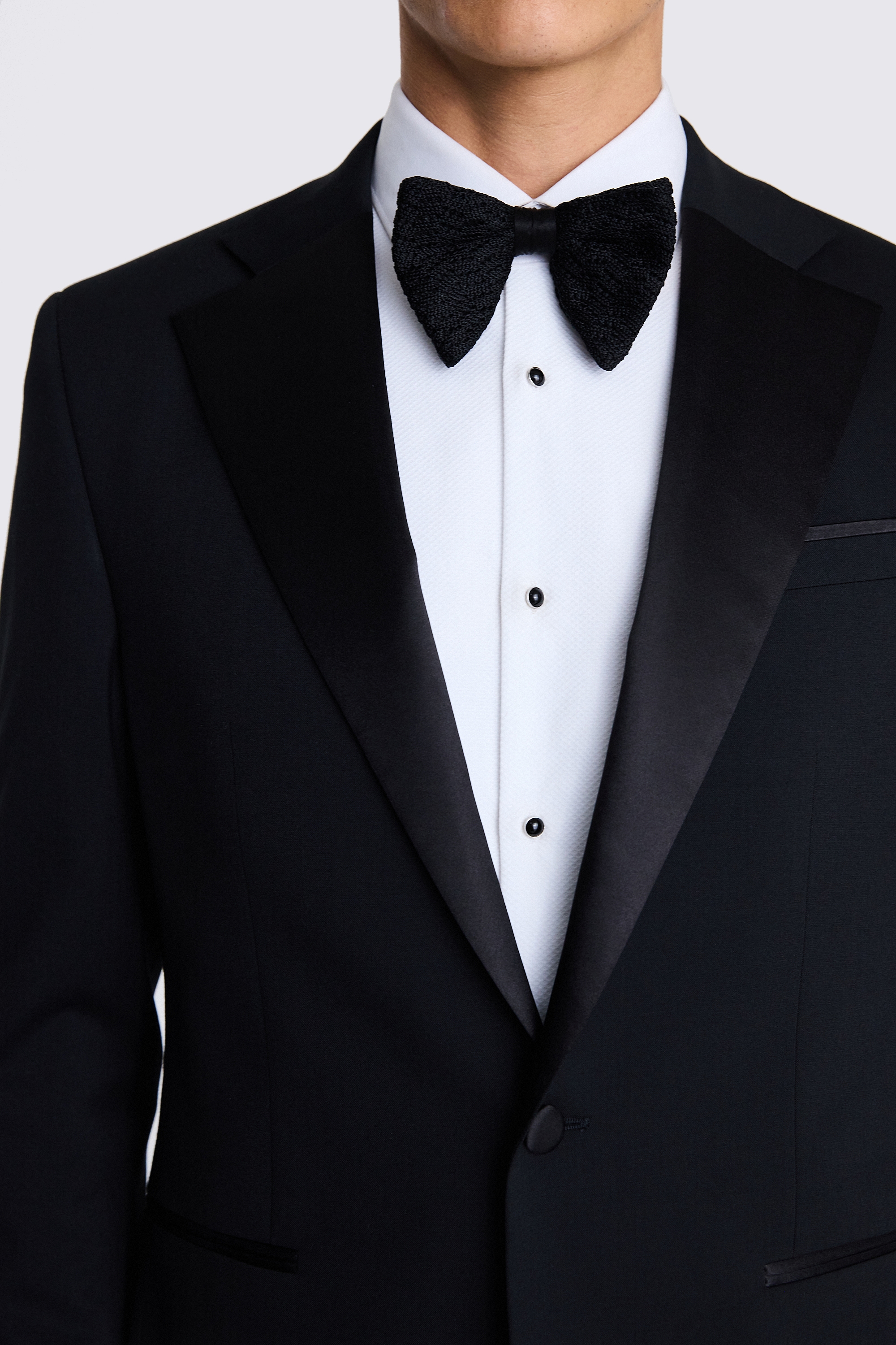 Ted Baker Tailored Fit Black Notch Lapel Tuxedo Jacket | Buy Online at Moss