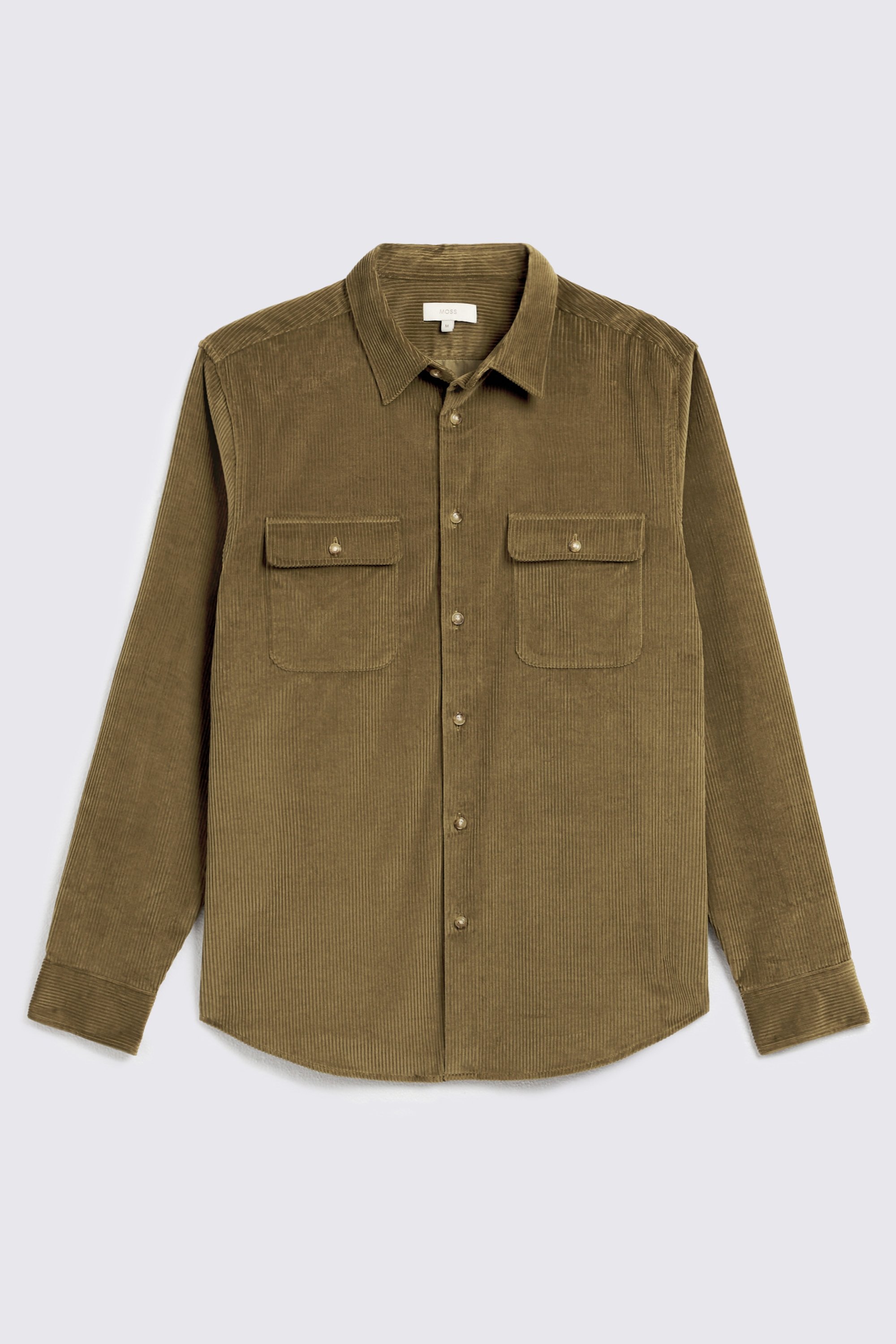 Olive Corduroy Overshirt