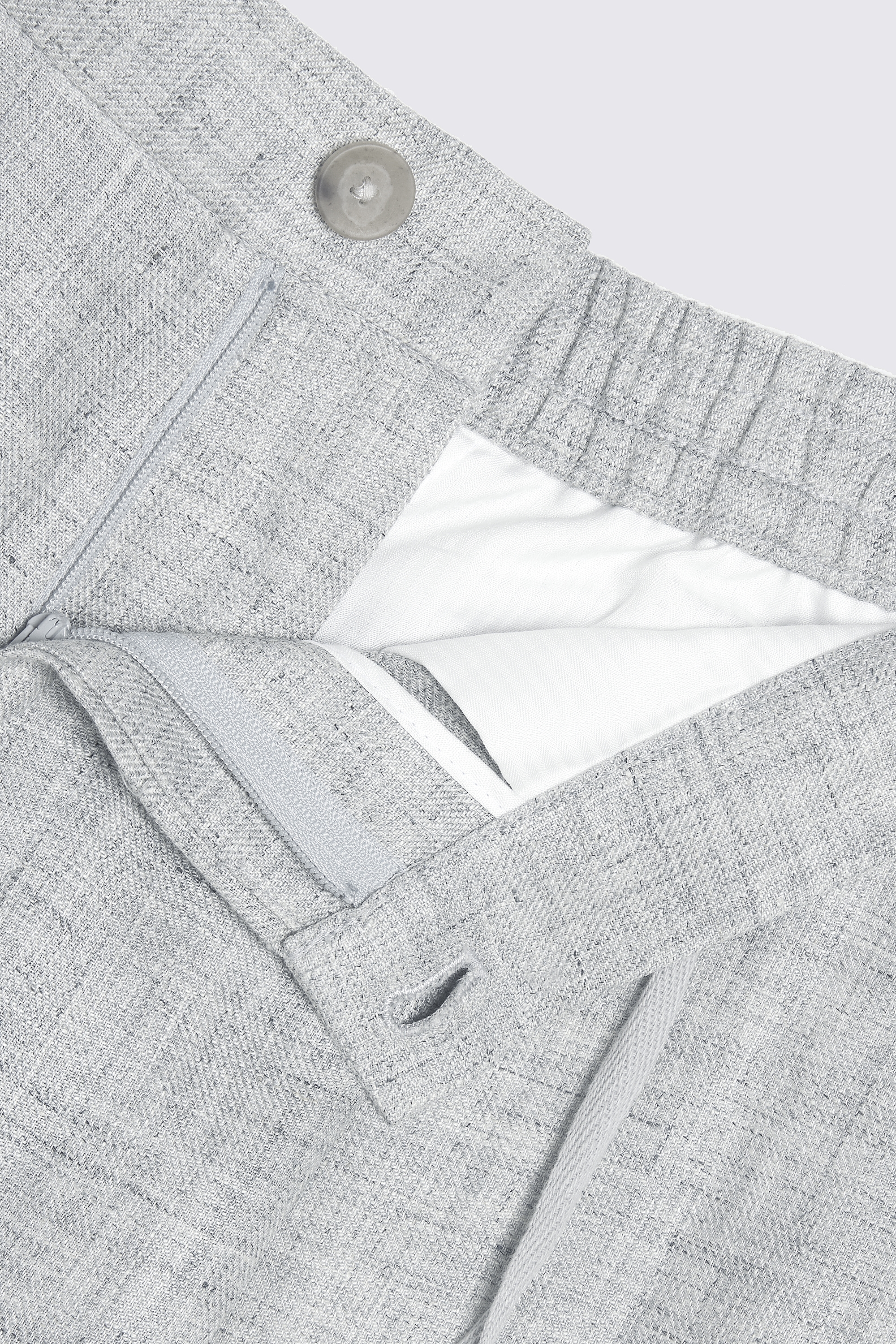 Light Grey Linen Worker Joggers