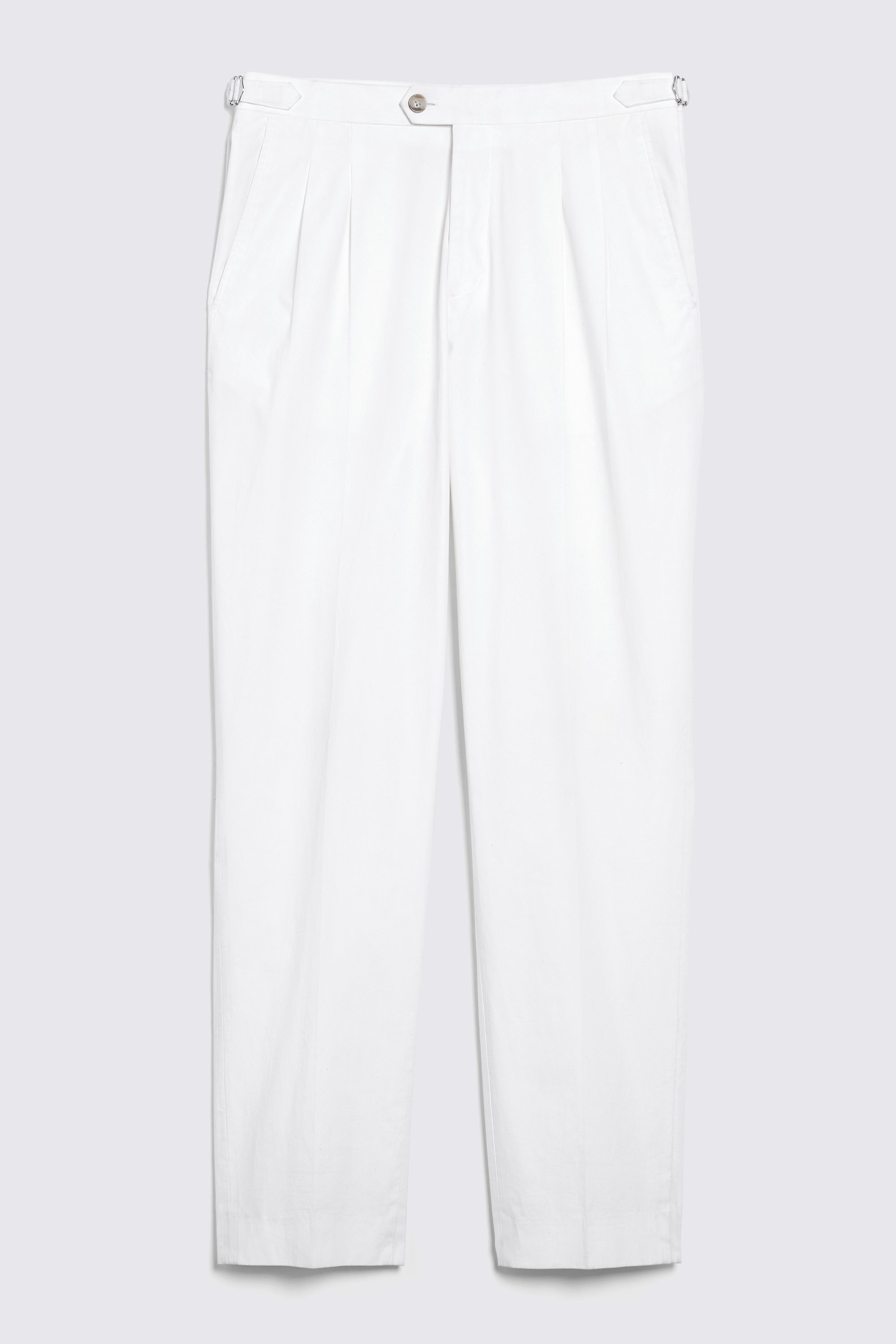 Off White Pleated Trousers