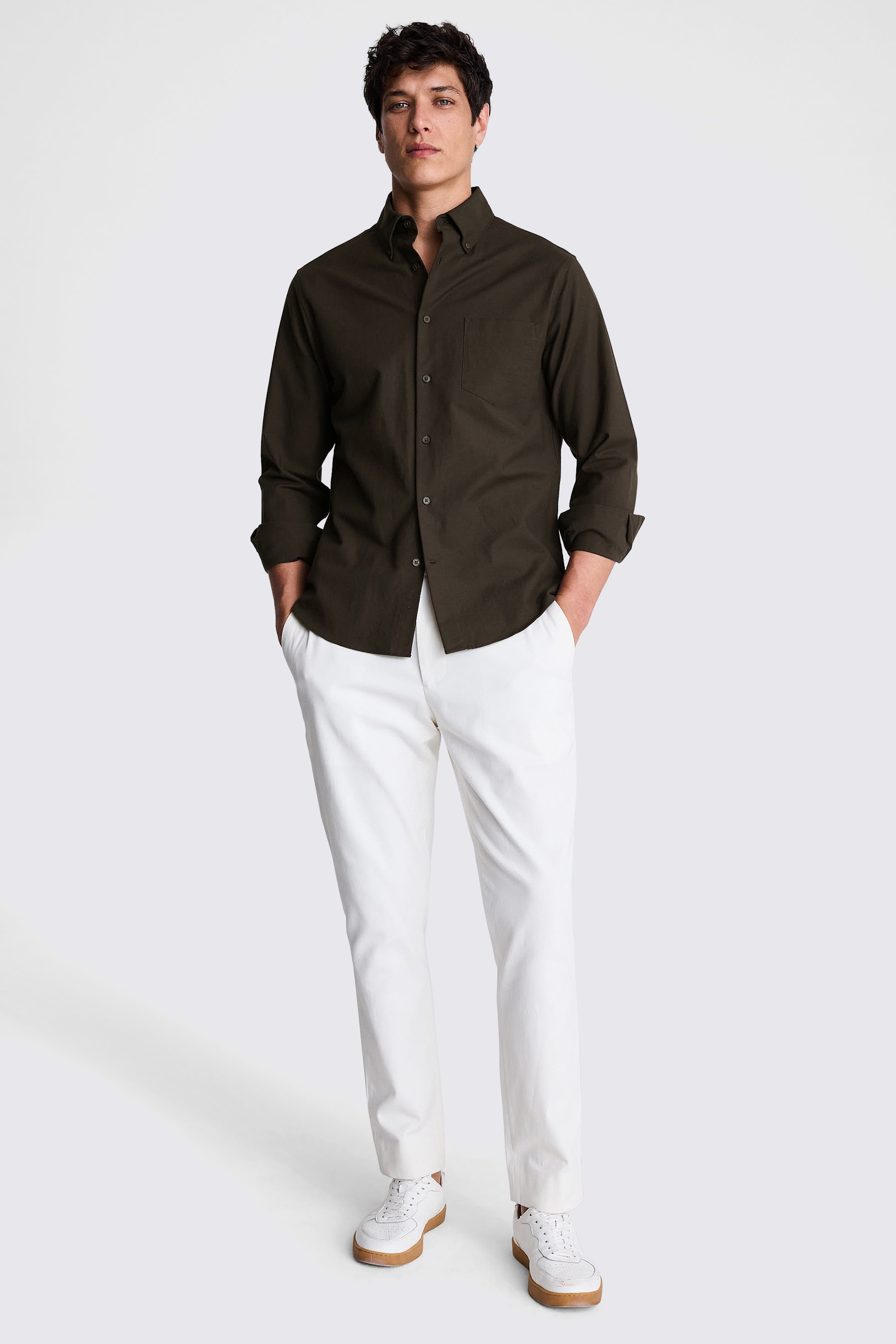 Chocolate Washed Oxford Shirt