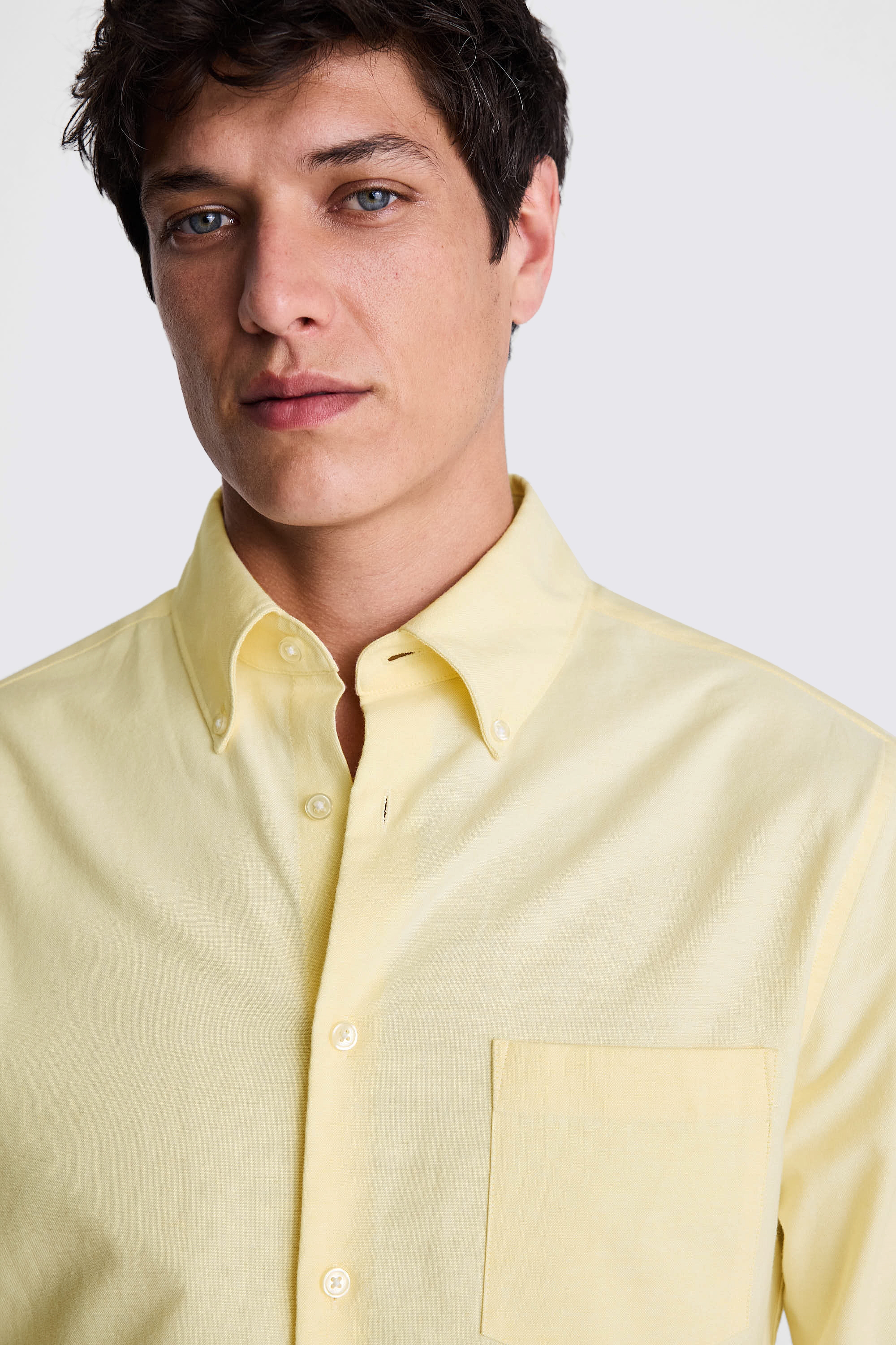 Yellow Washed Oxford Shirt