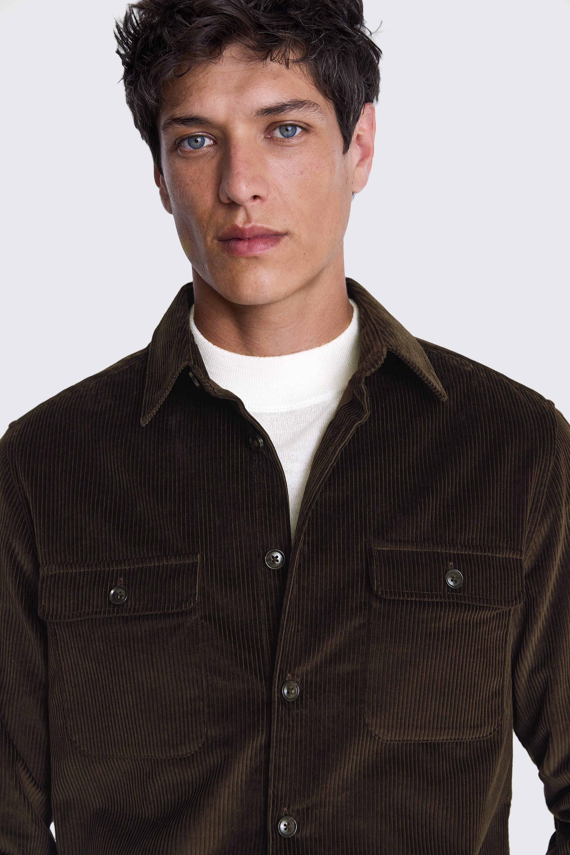 Chocolate Corduroy Overshirt