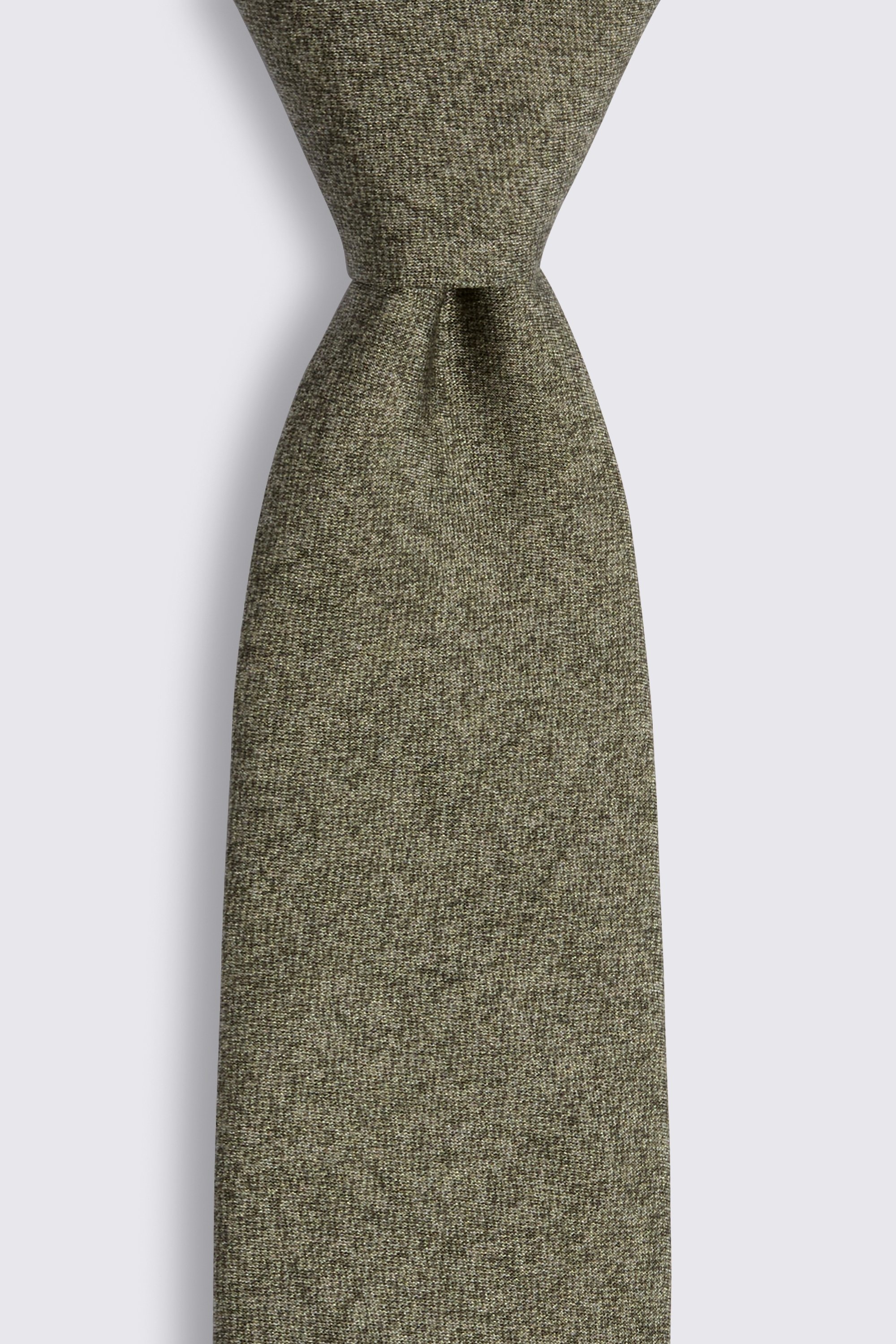 Bottinelli Sage Silk Semi-Plain Tie