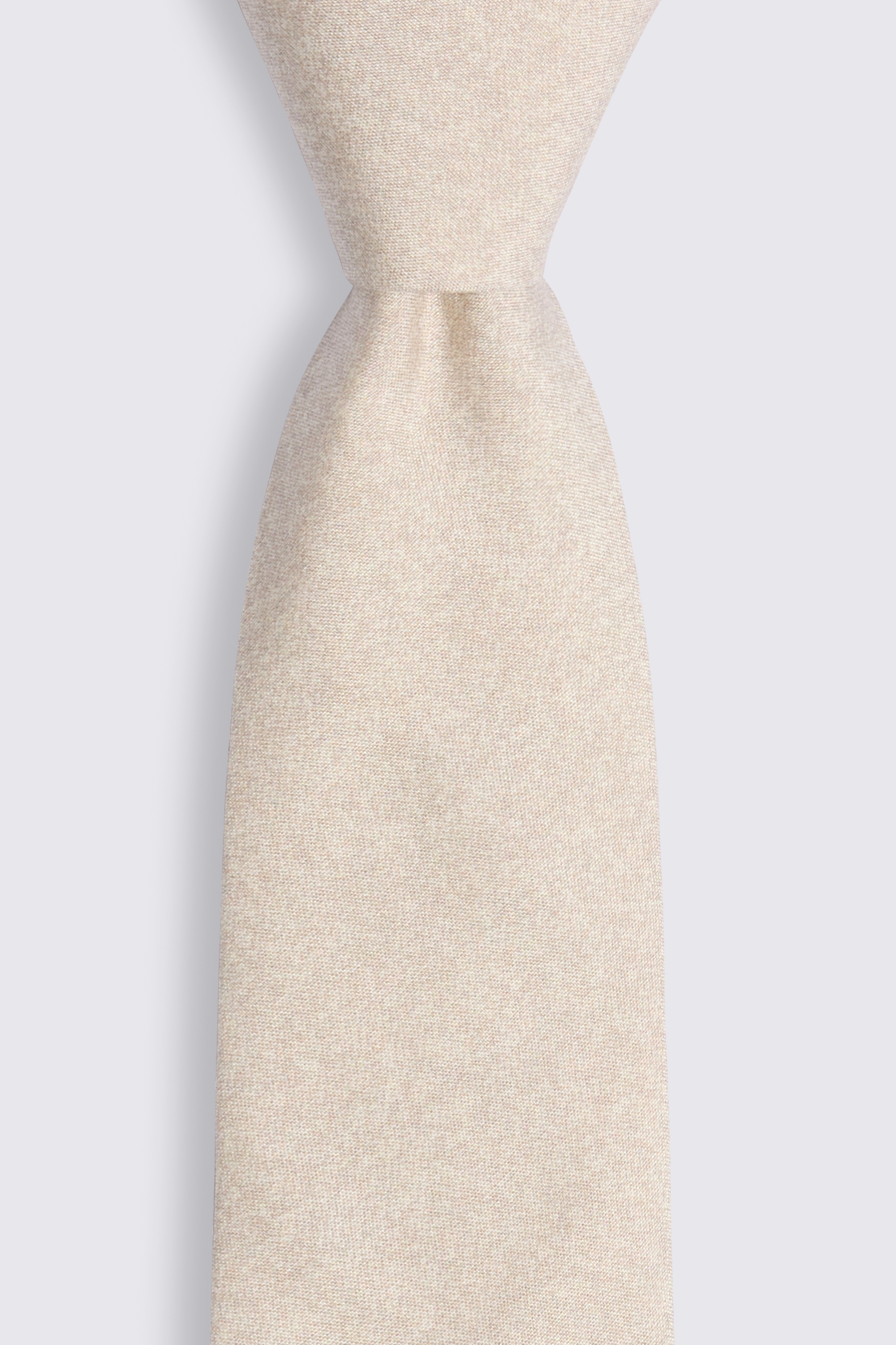 Bottinelli Neutral Silk Semi-Plain Tie