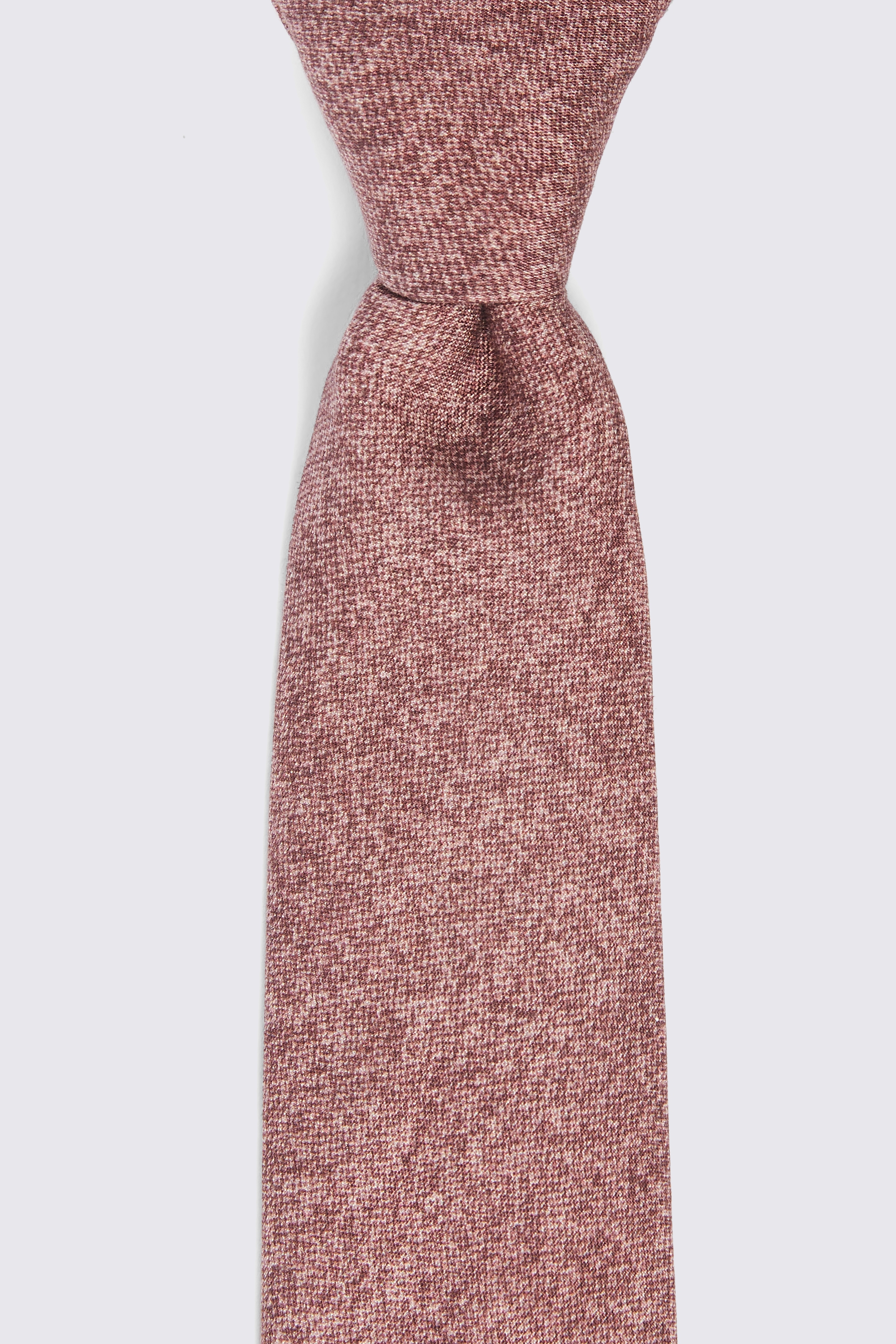 Bottinelli Rose Pink Silk Semi-Plain Tie