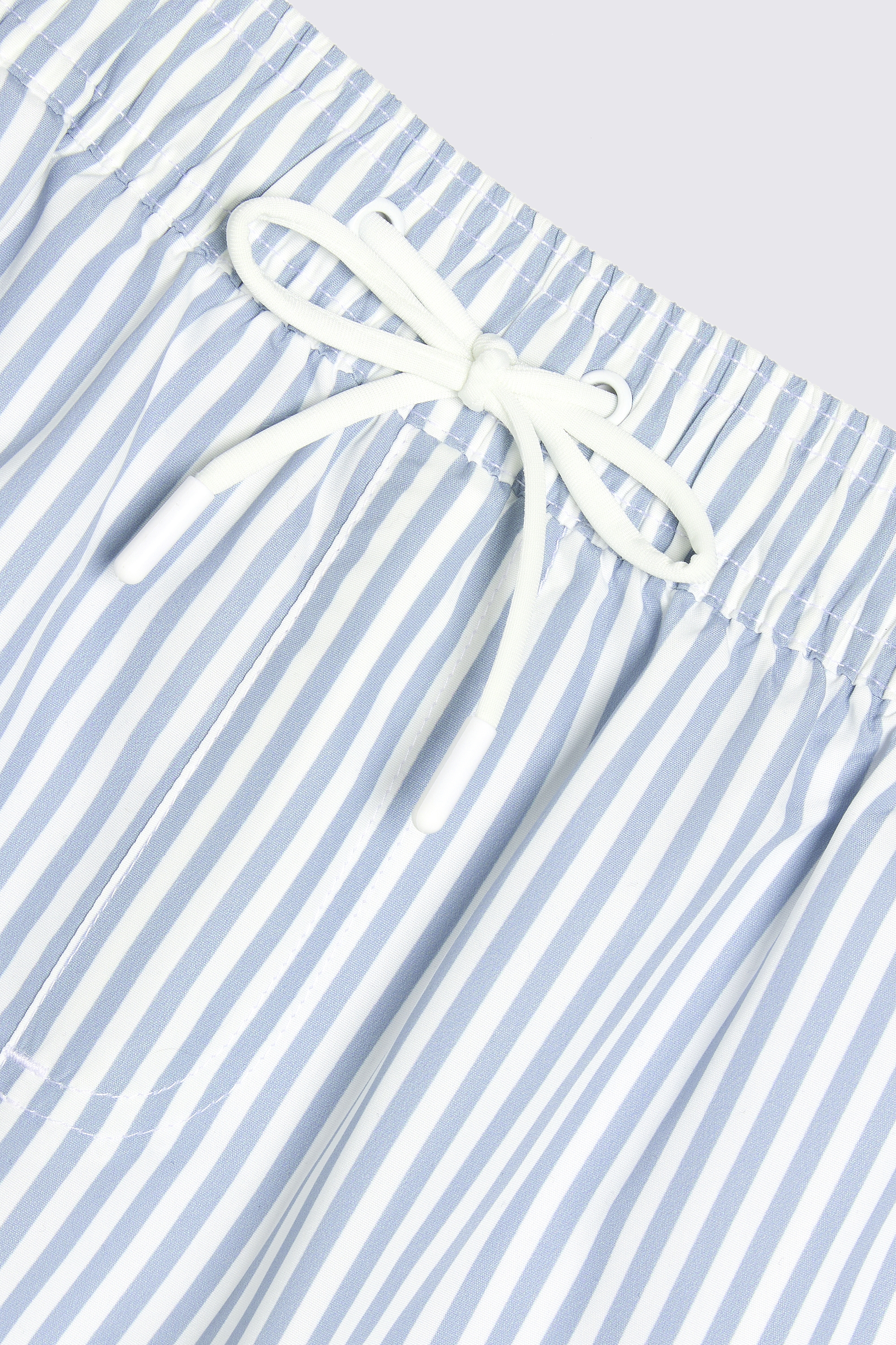 Sky Stripe Print Swim Shorts