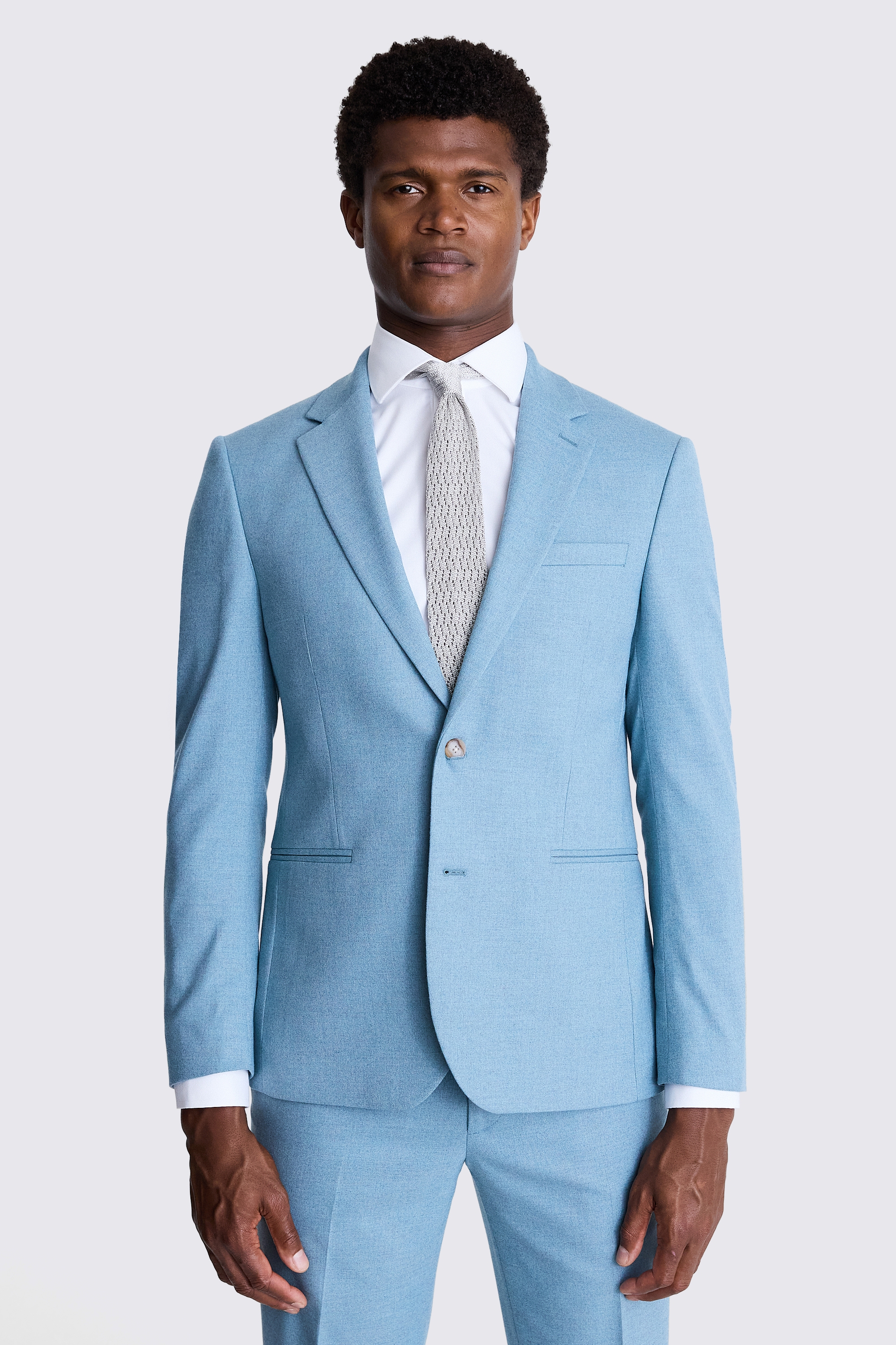 Slim Fit Duck Egg Flannel Jacket