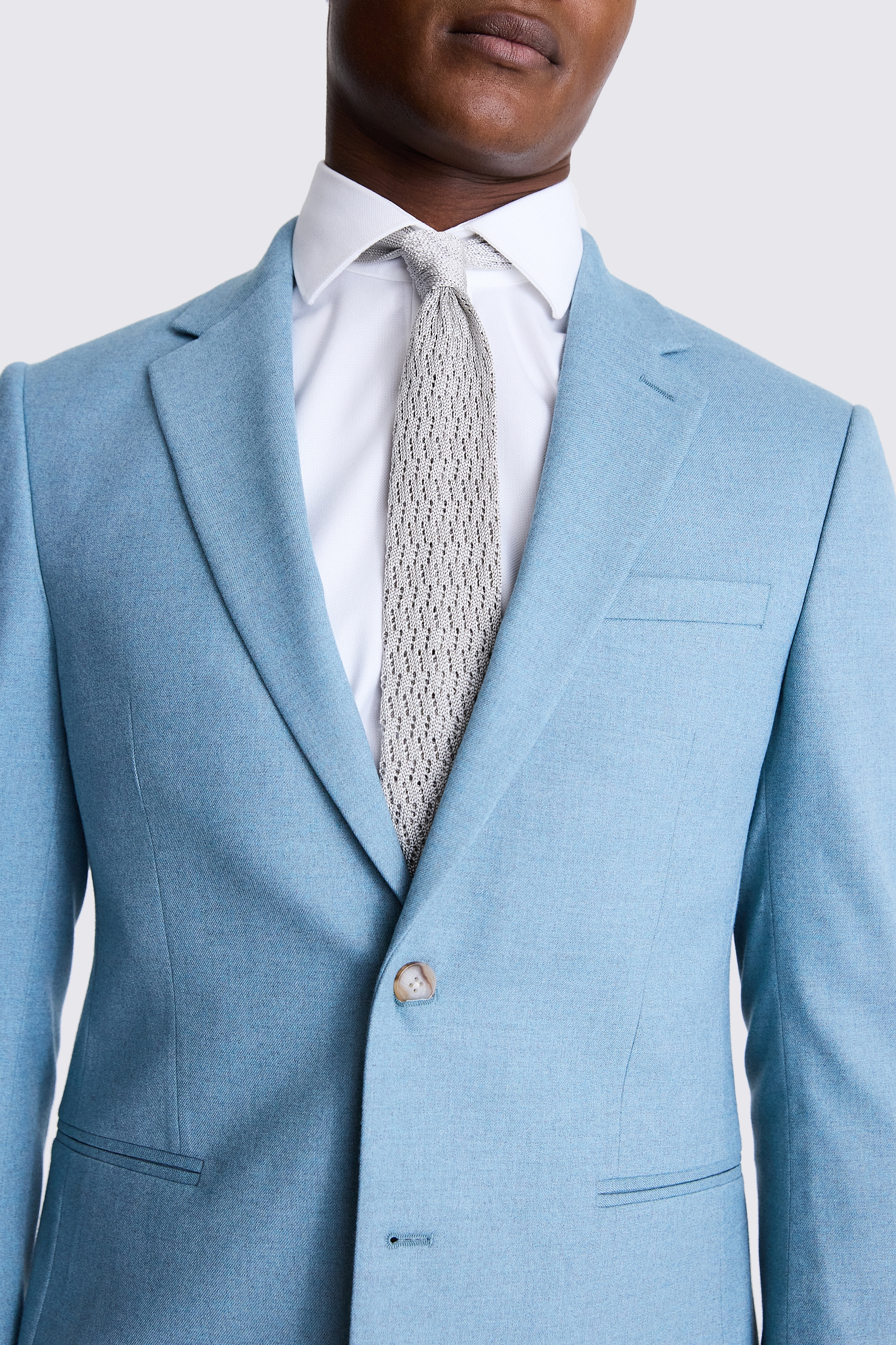 Slim Fit Duck Egg Flannel Jacket