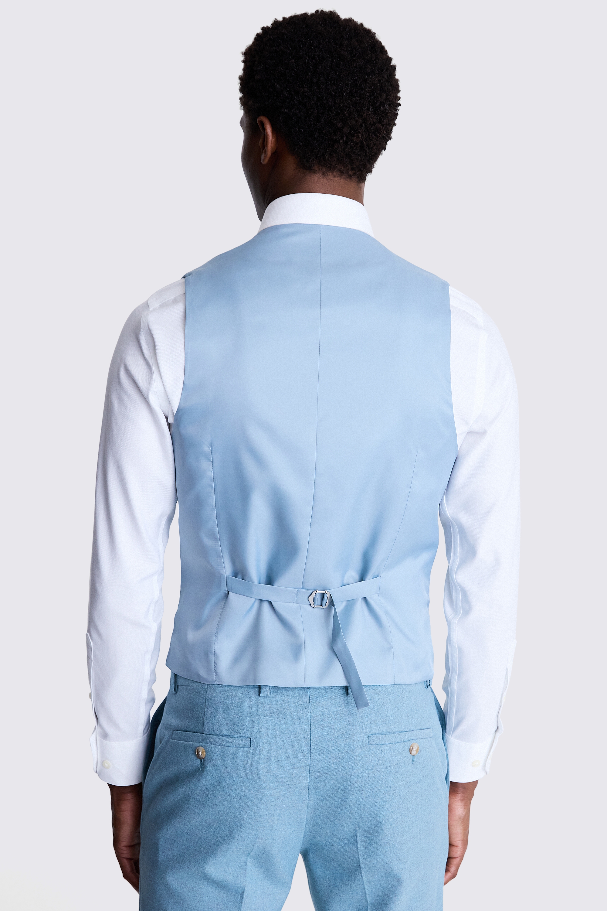 Slim Fit Duck Egg Flannel Vest