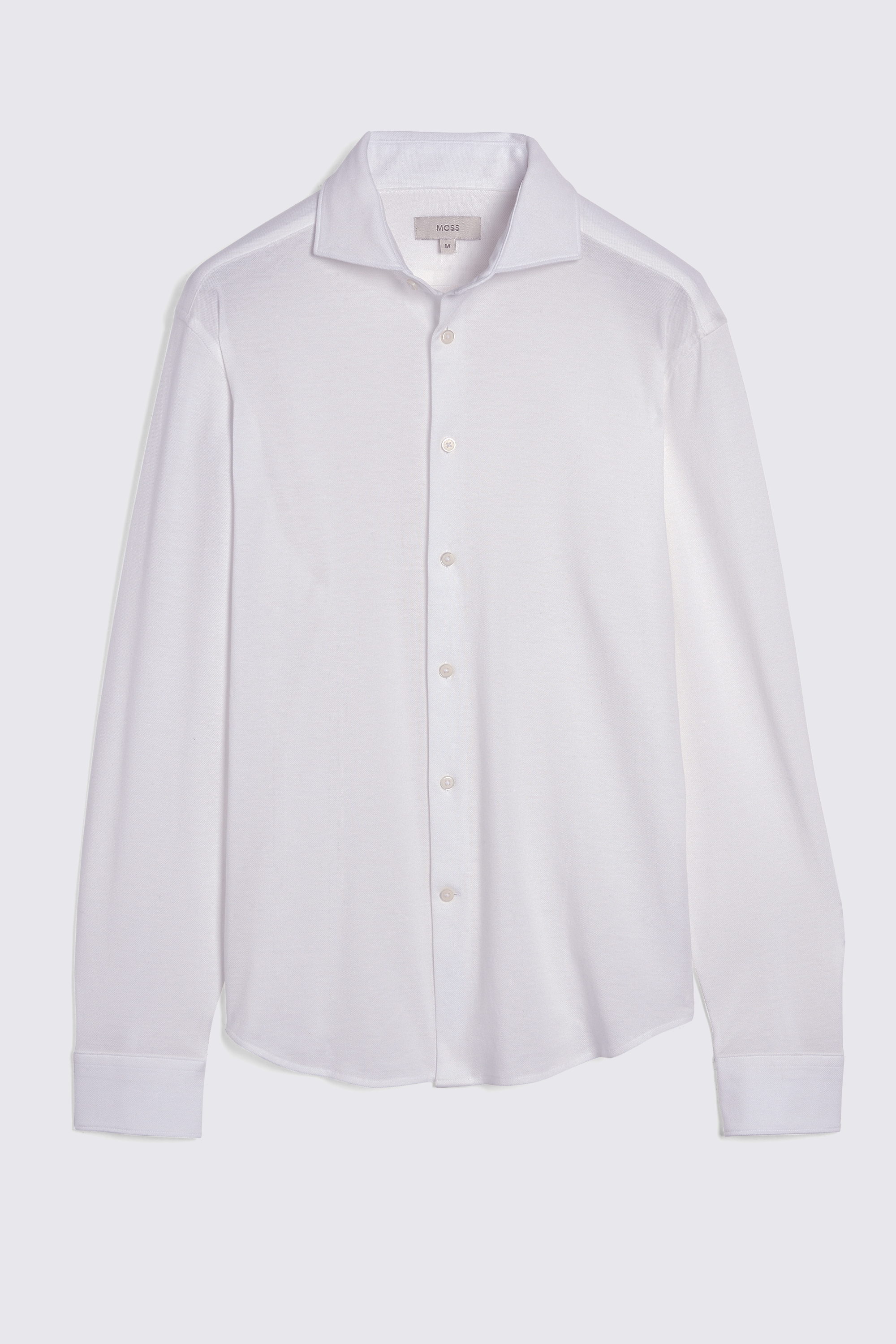Tessilmaglia White Piqué Knit Shirt | Buy Online at Moss