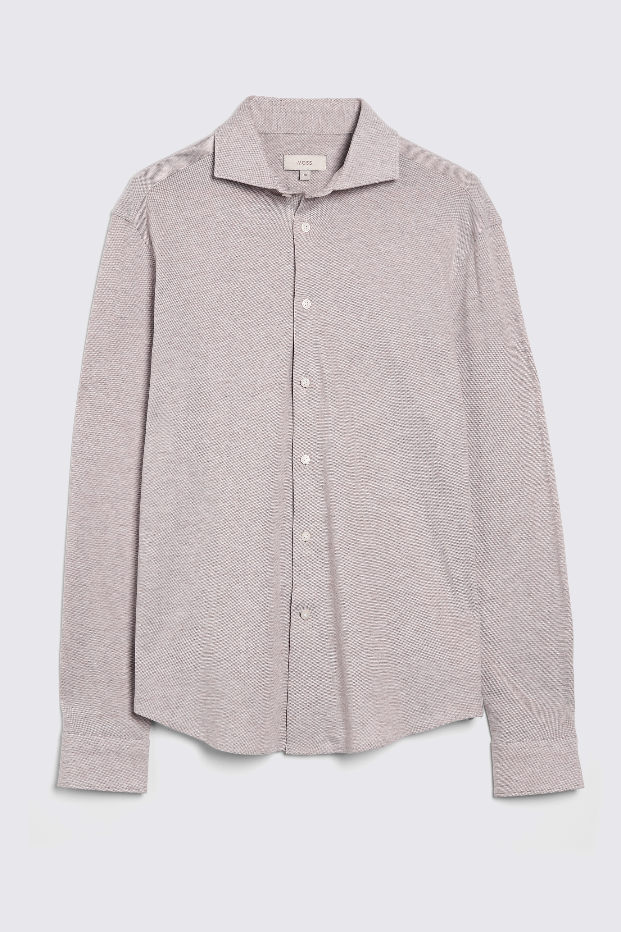 Italian Neutral Piqué Knit Shirt