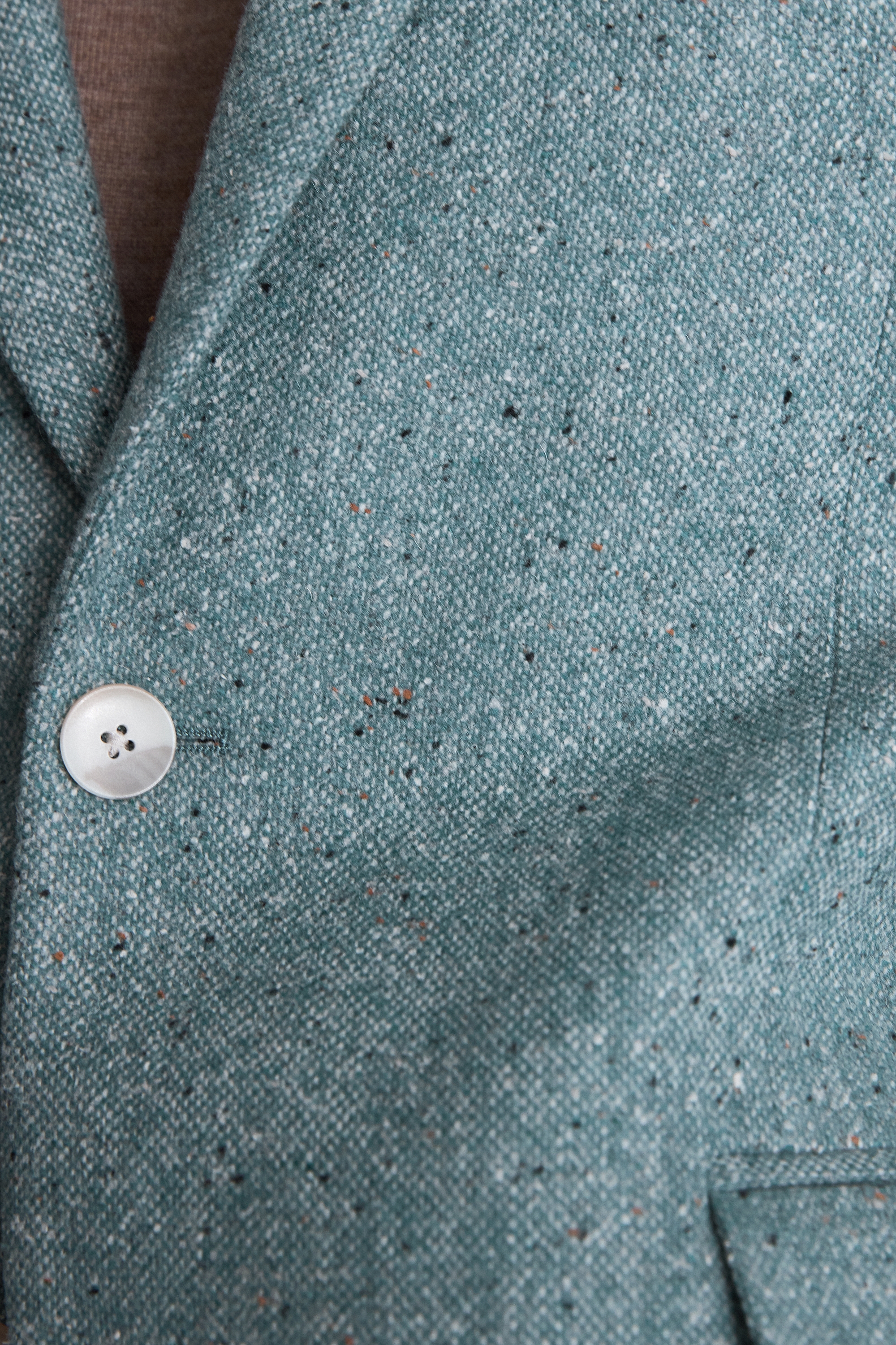 Tailored Fit Duck Egg Donegal Jacket