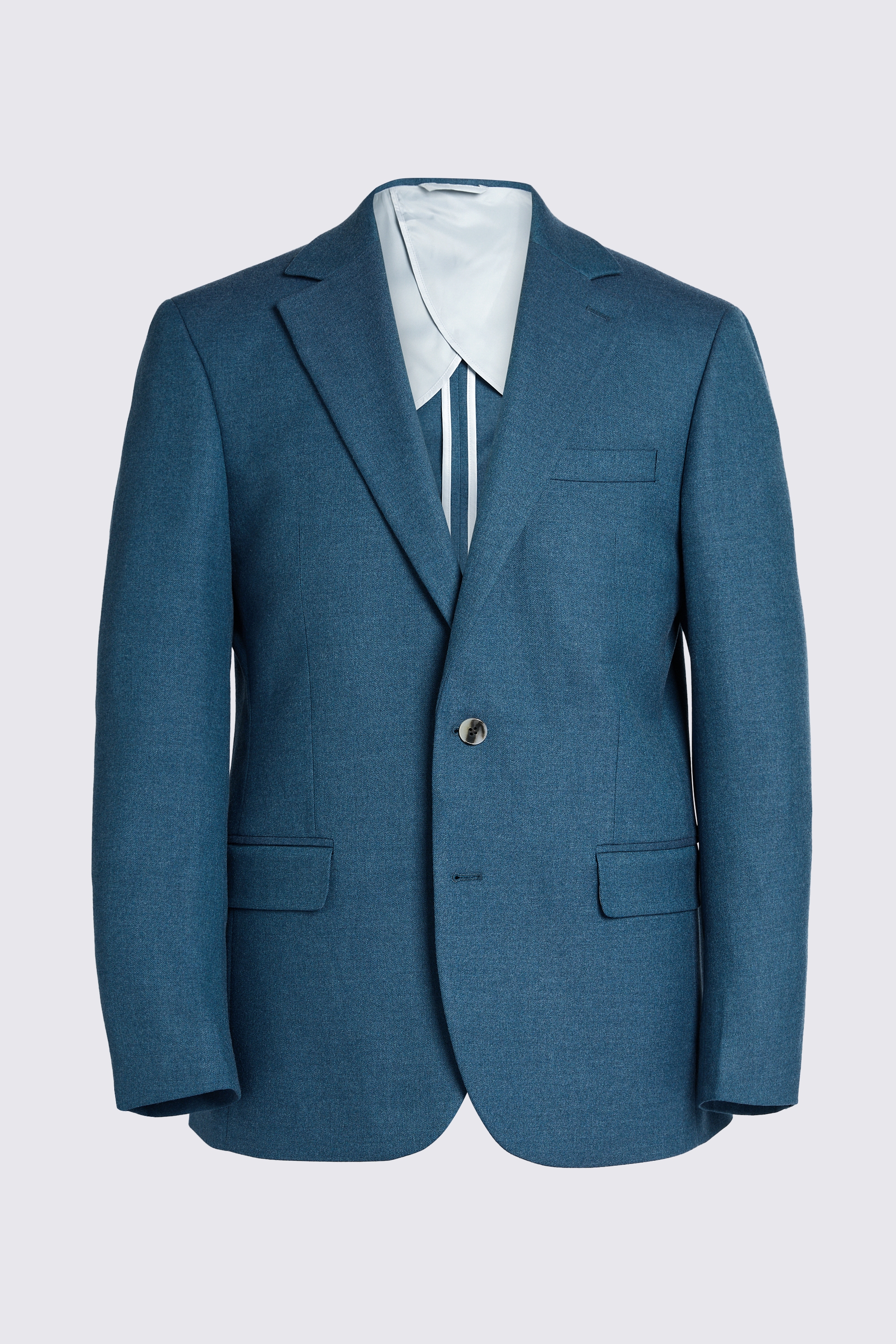 Tailored Fit Teal Flannel Jacket