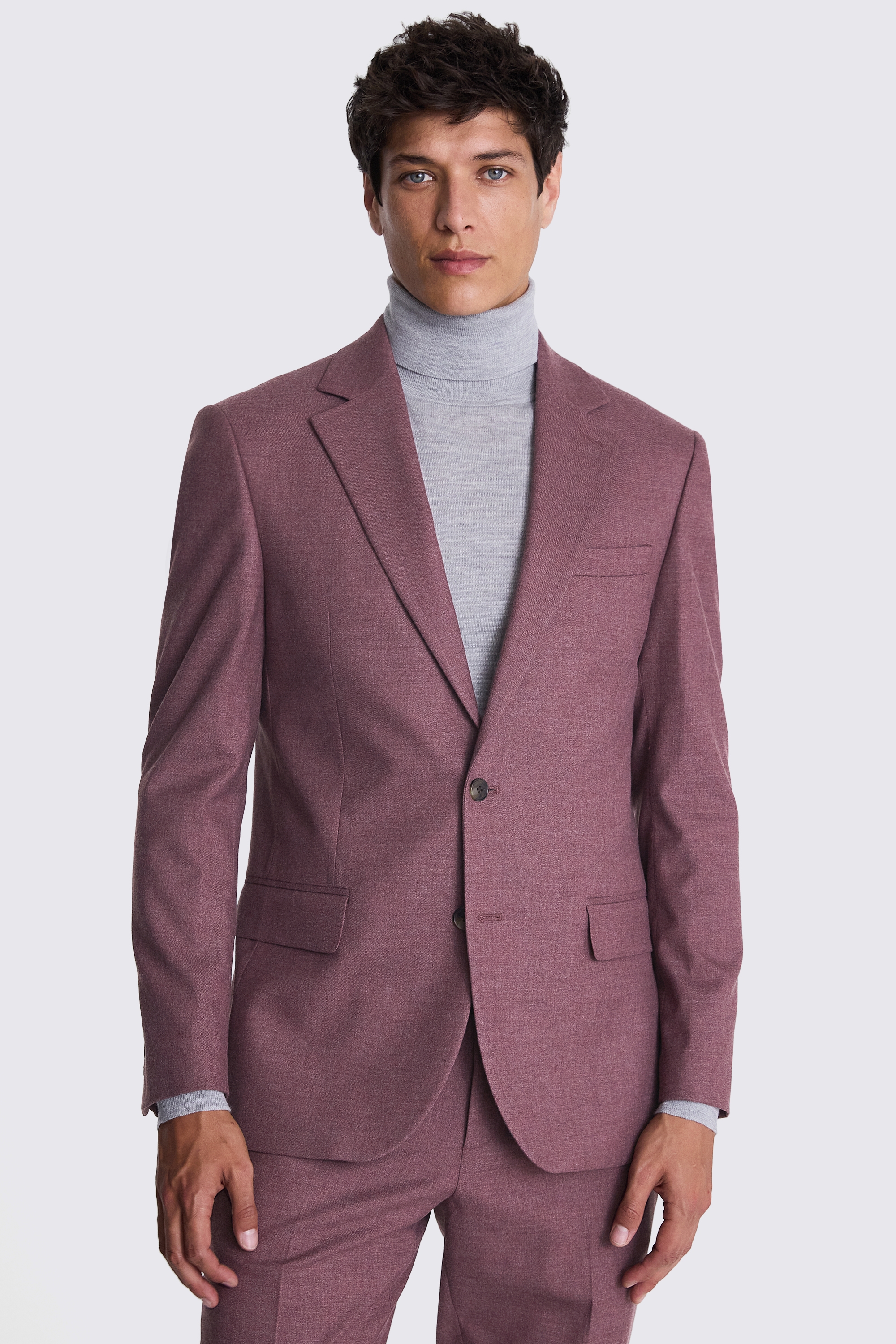 Tailored Fit Mulberry Flannel Jacket