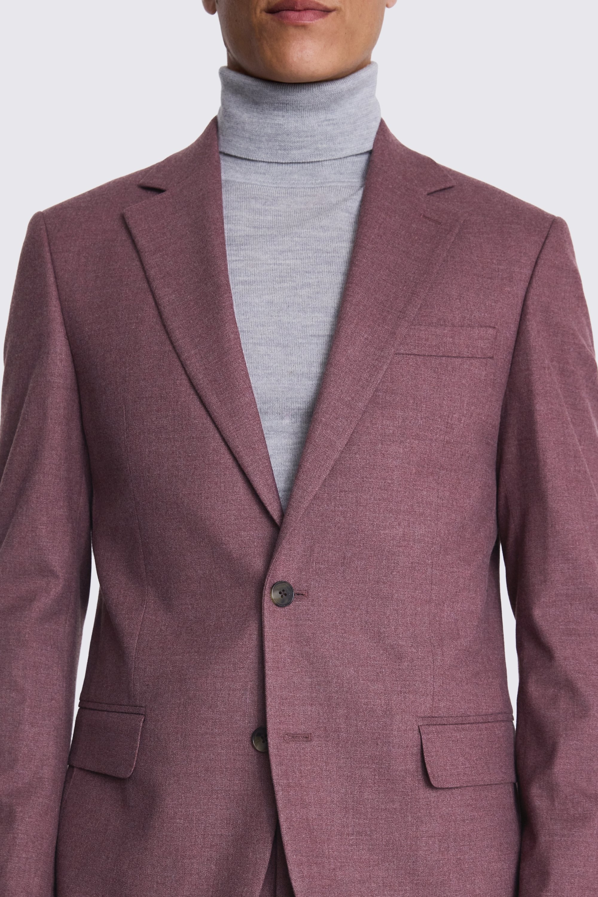 Tailored Fit Mulberry Flannel Jacket