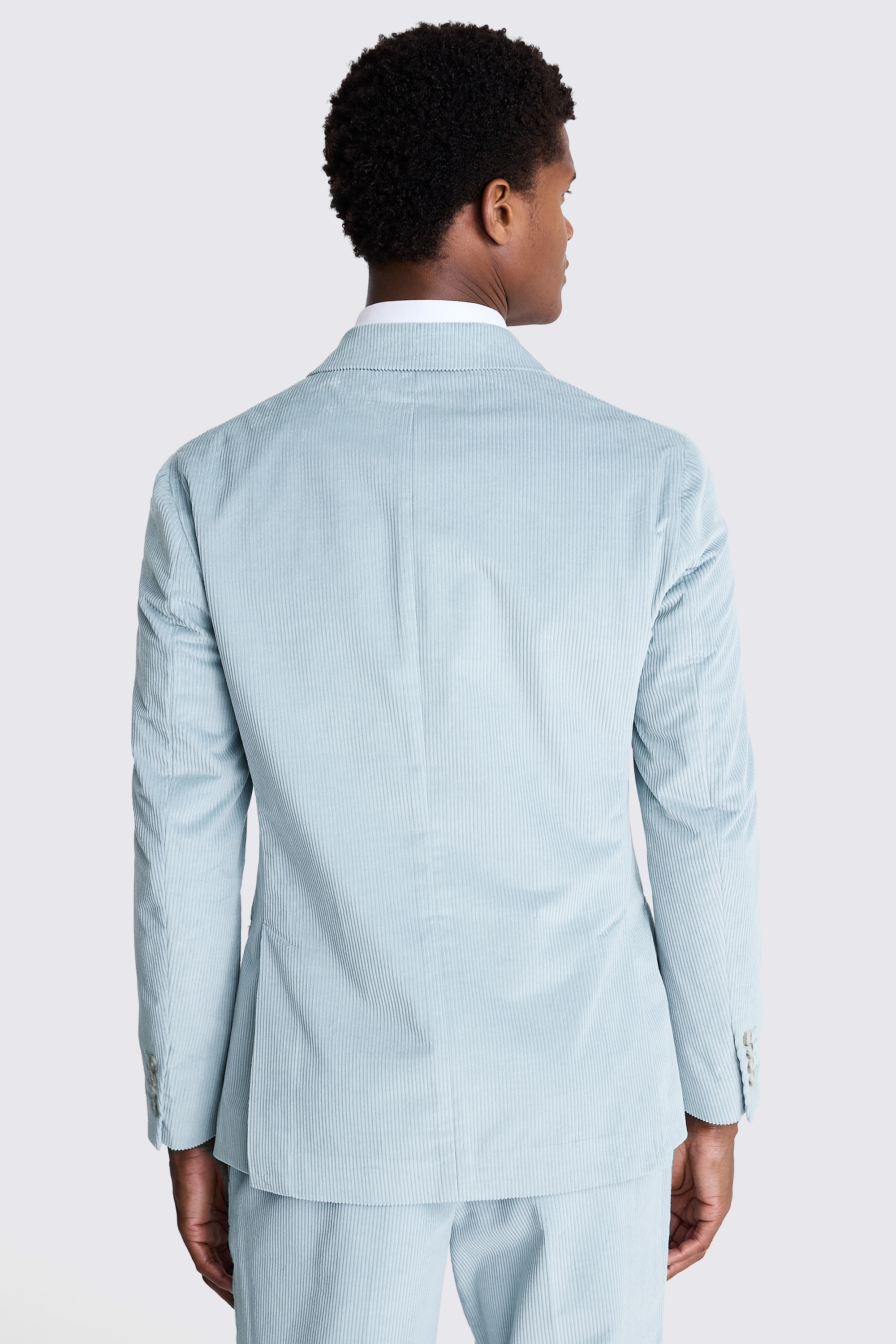 Tailored Fit Duck Egg Corduroy Jacket