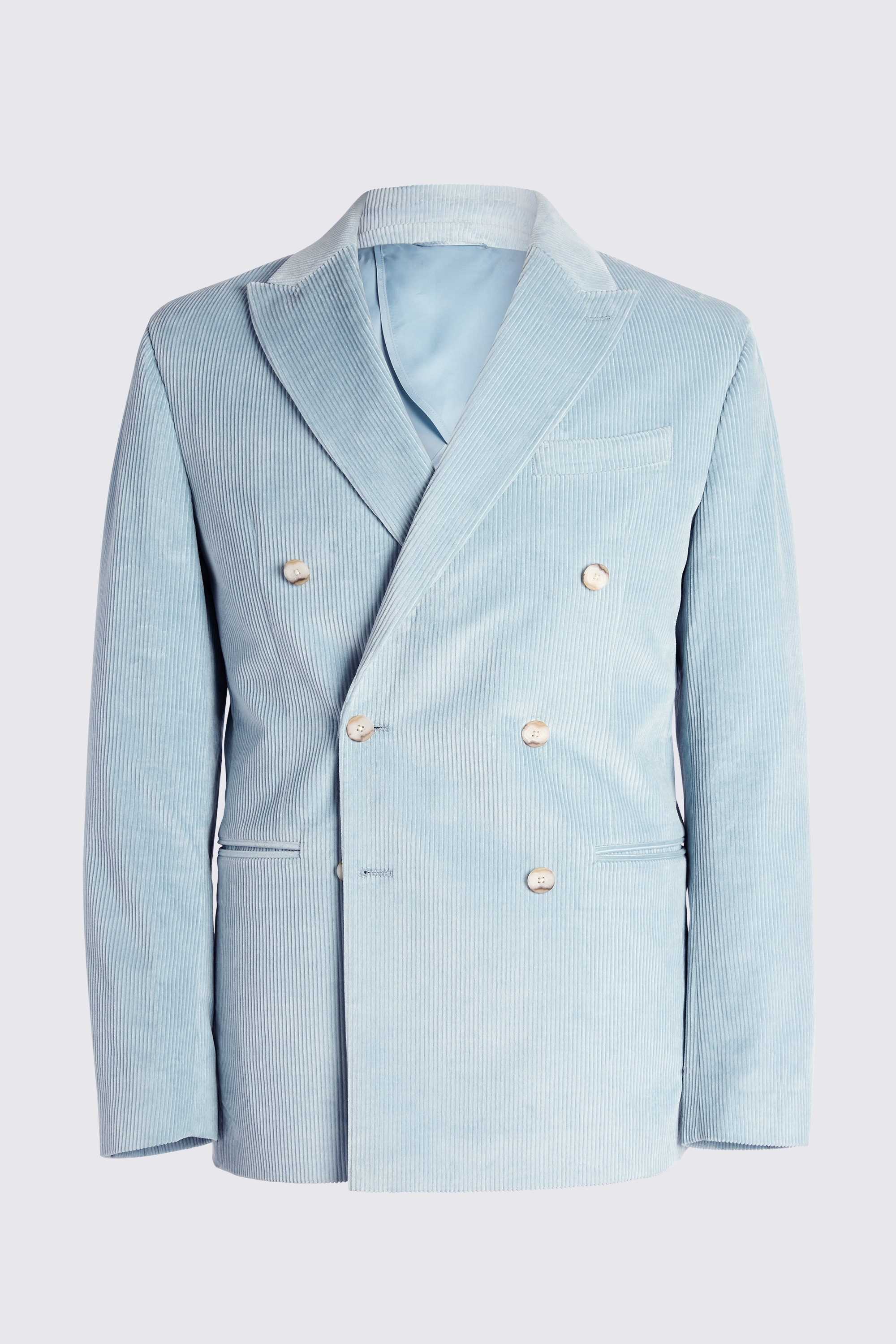Tailored Fit Duck Egg Corduroy Jacket