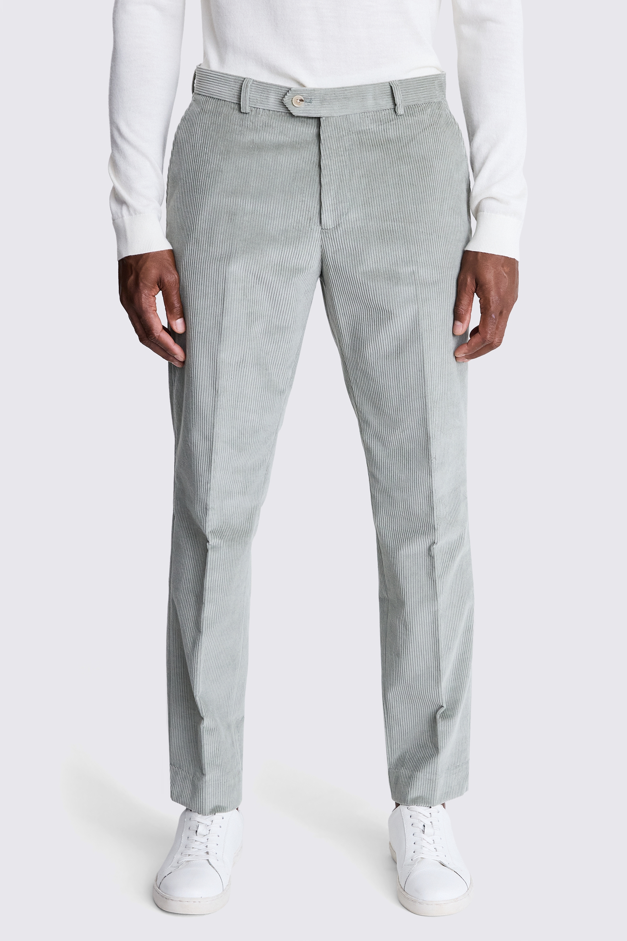 Tailored Fit Sage Corduroy Trousers | Buy Online at Moss