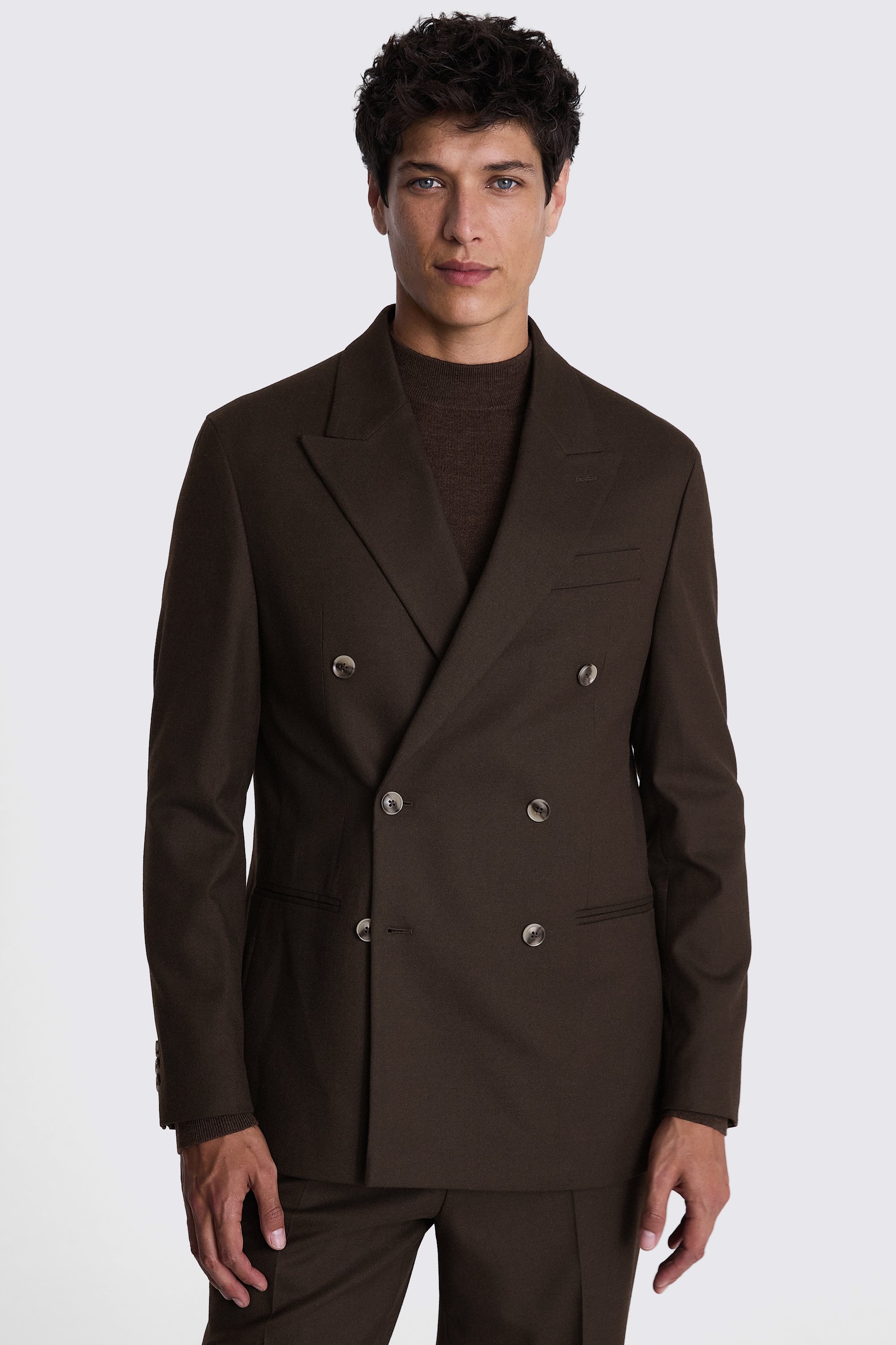 Custom Made brown flannel suit