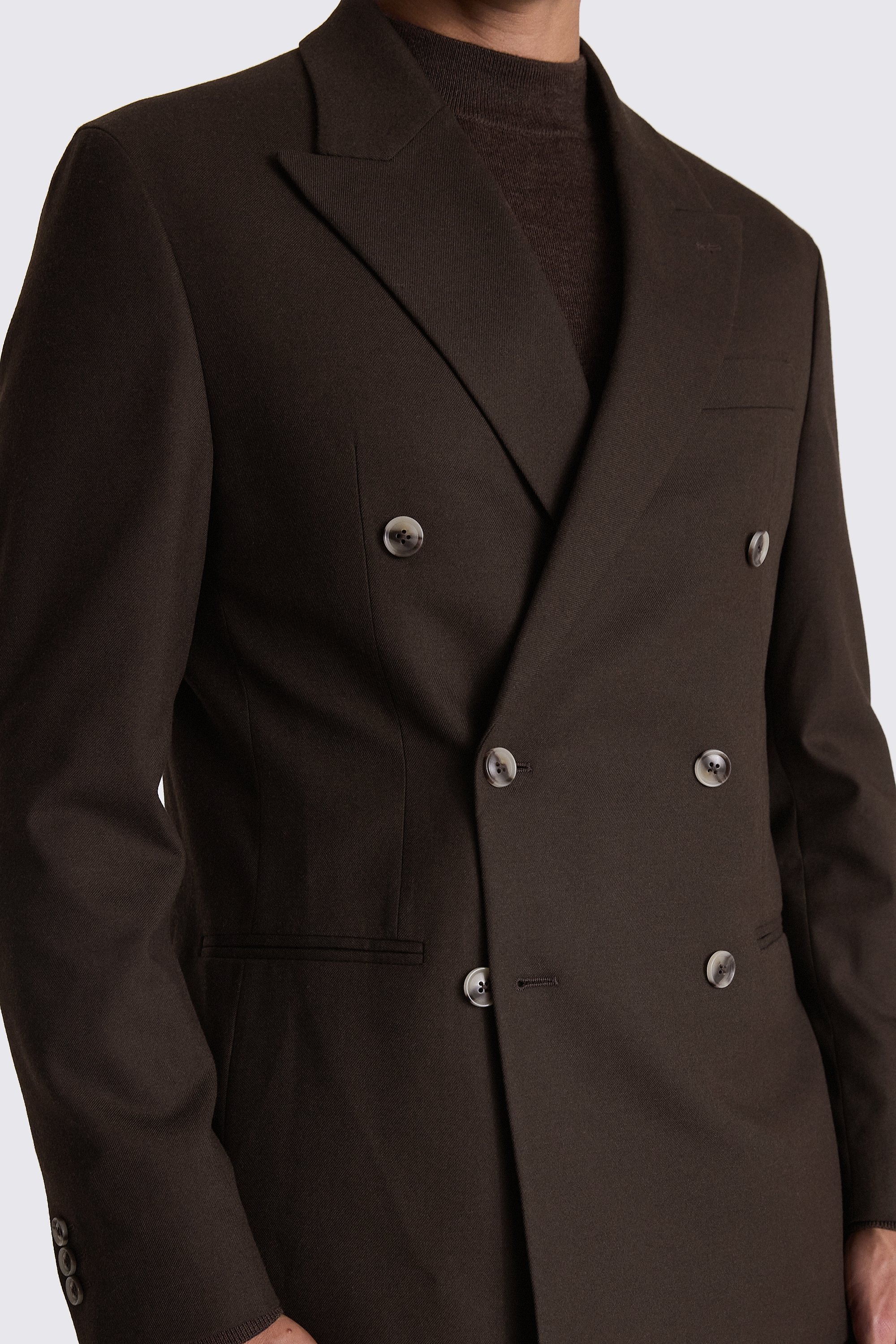 Custom Made brown flannel suit