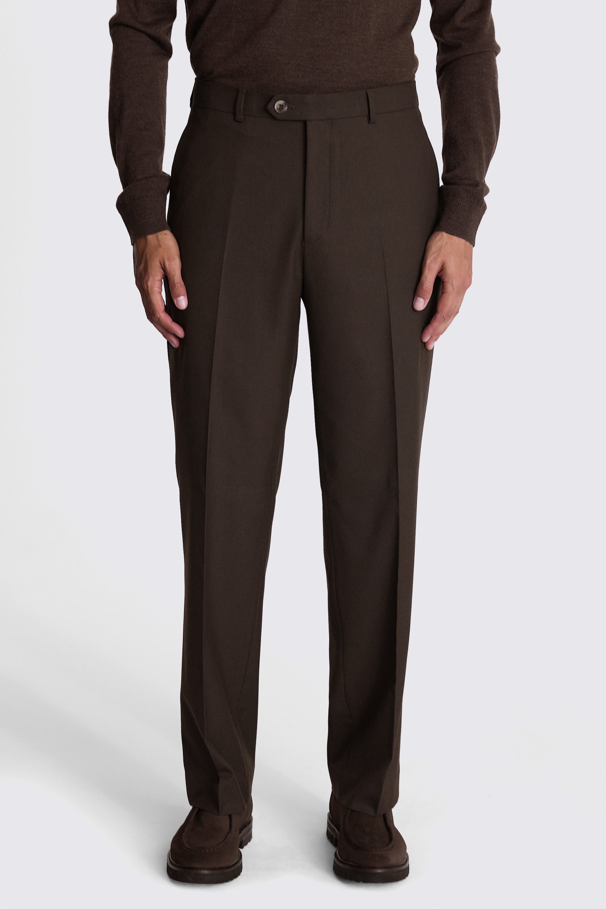 Custom Made brown flannel suit
