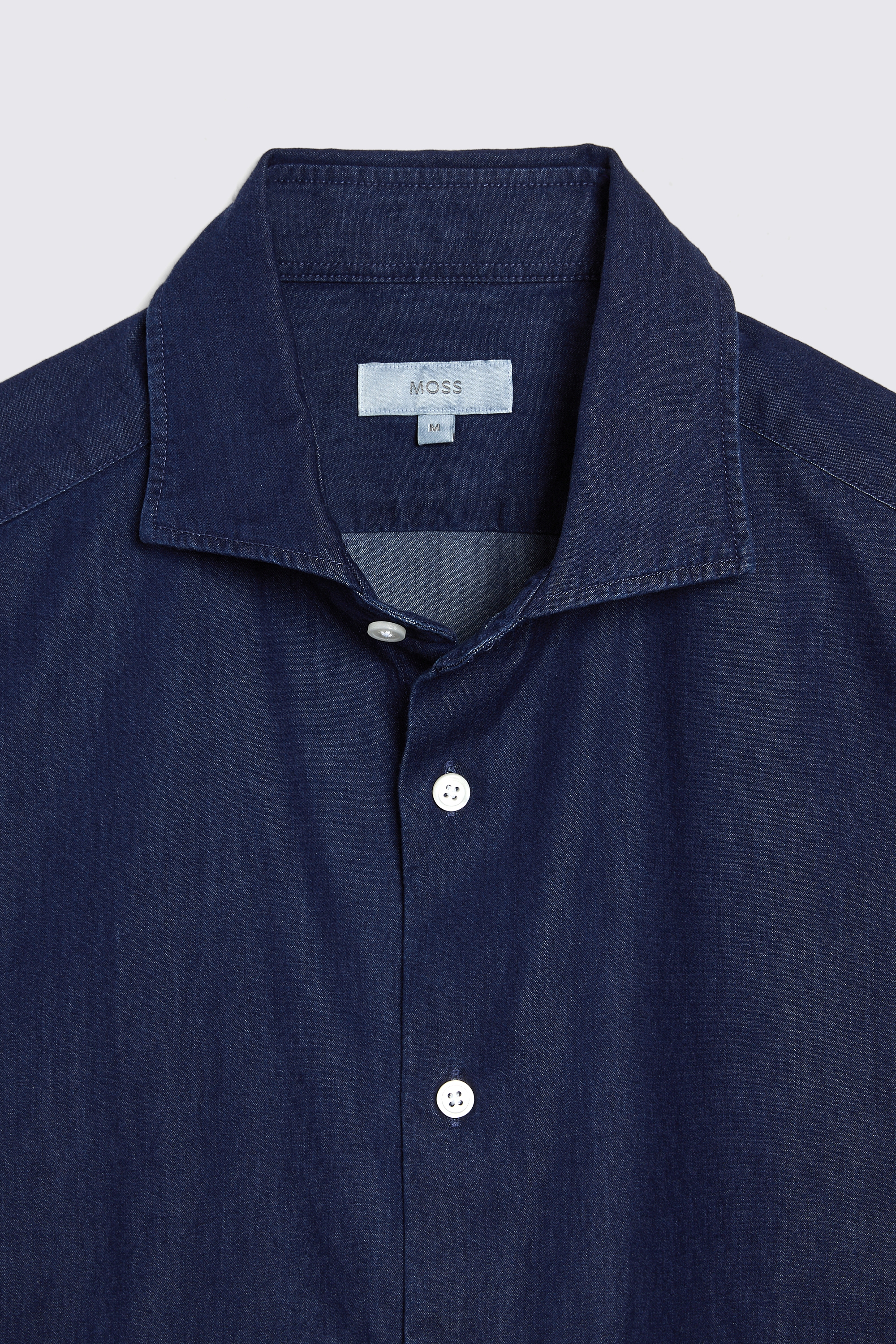 Dark Blue Denim Shirt | Buy Online at Moss