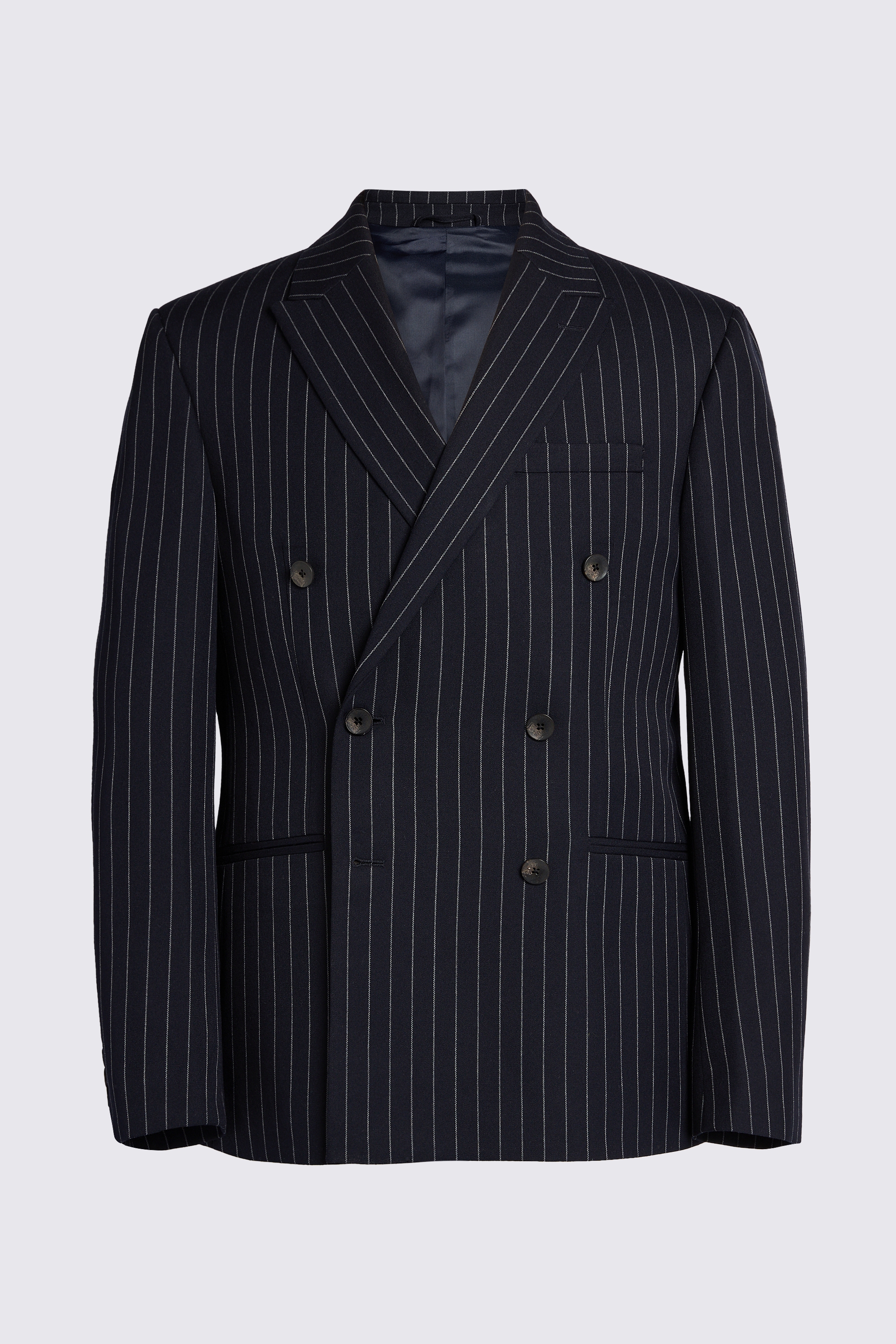 Slim Fit Navy Stripe Jacket