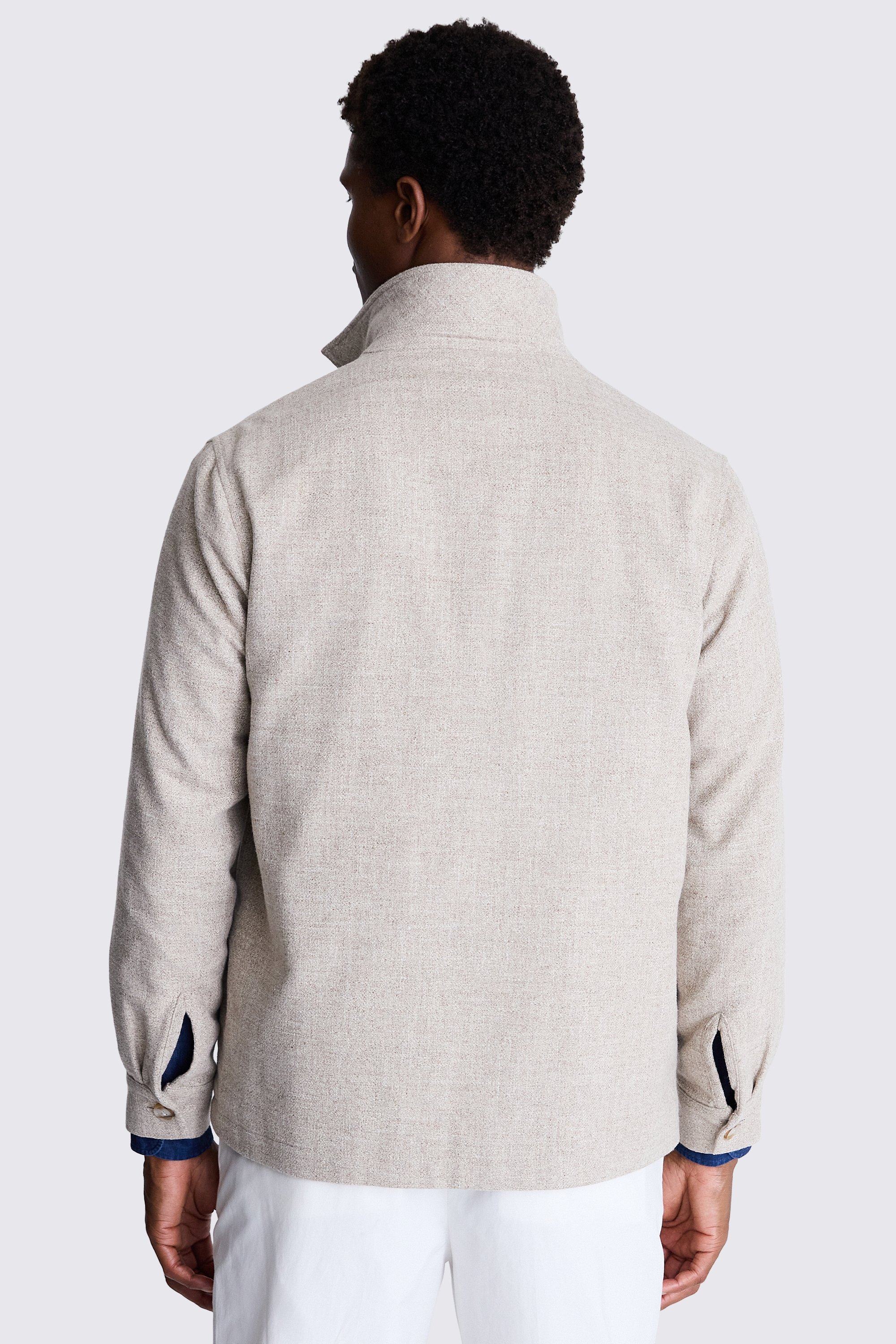 Light Camel Safari Shacket