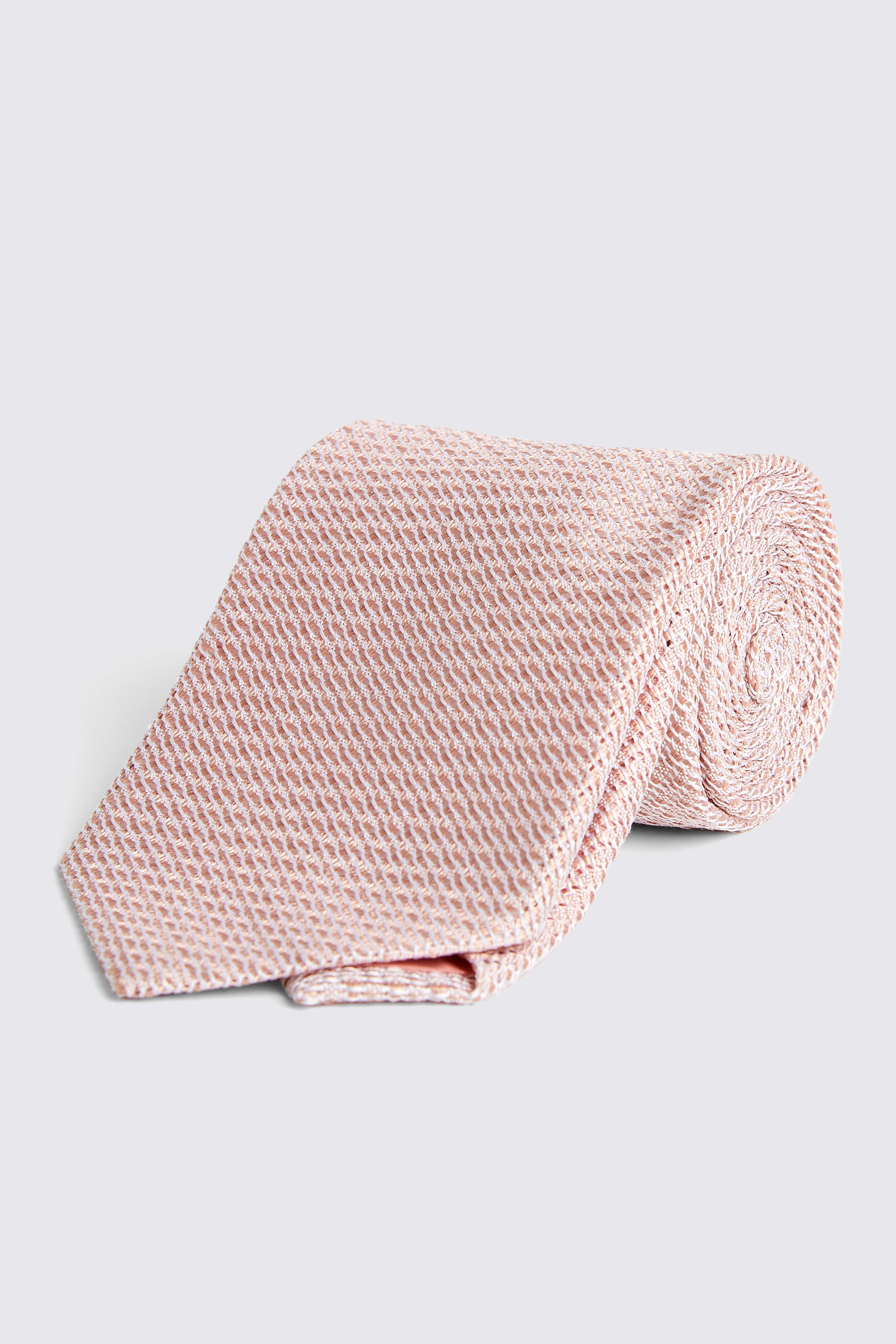 Italian Dusty Pink Grenadine Tie | Buy Online at Moss