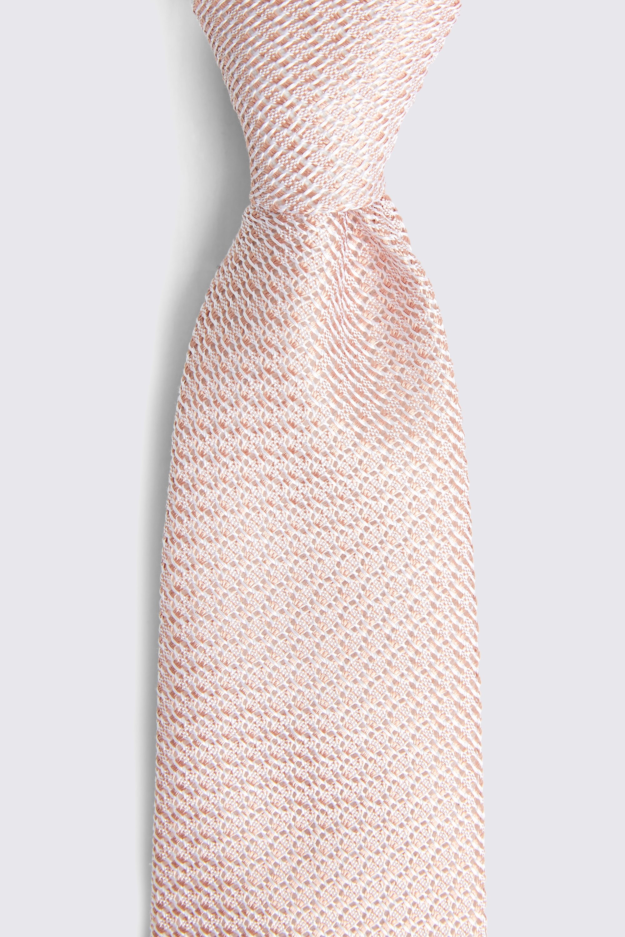 Italian Dusty Pink Grenadine Tie