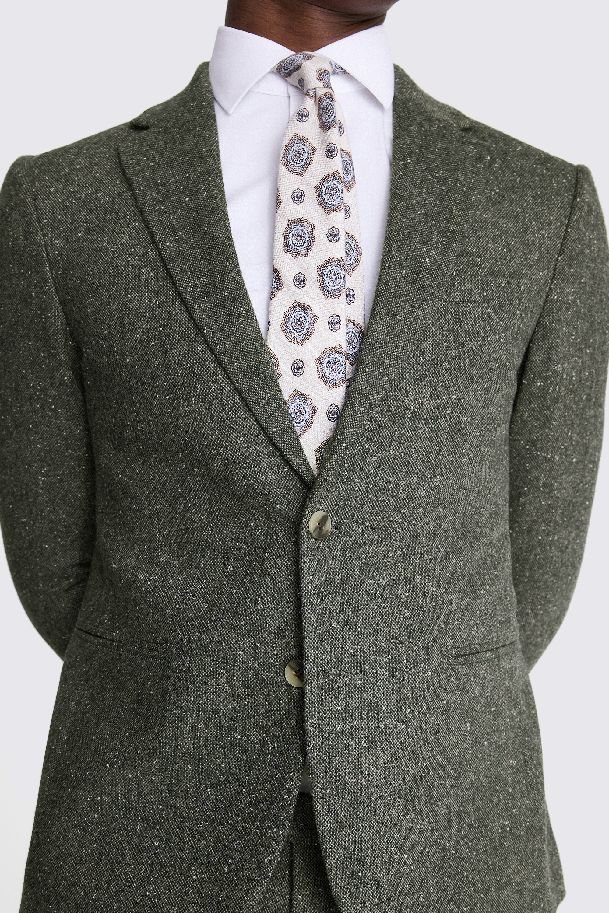 Custom Made khaki tweed jacket