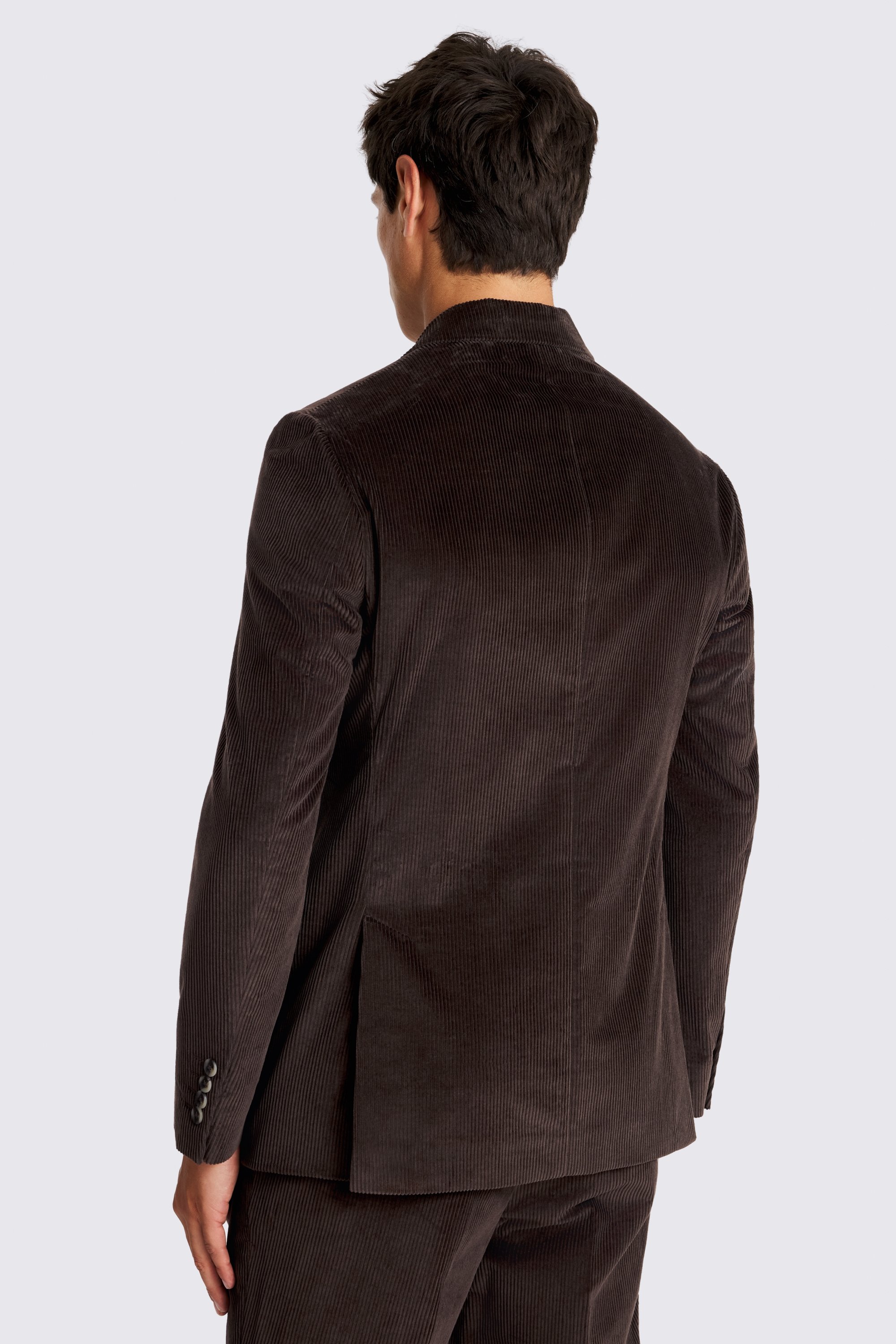 Custom Made dark brown corduroy suit