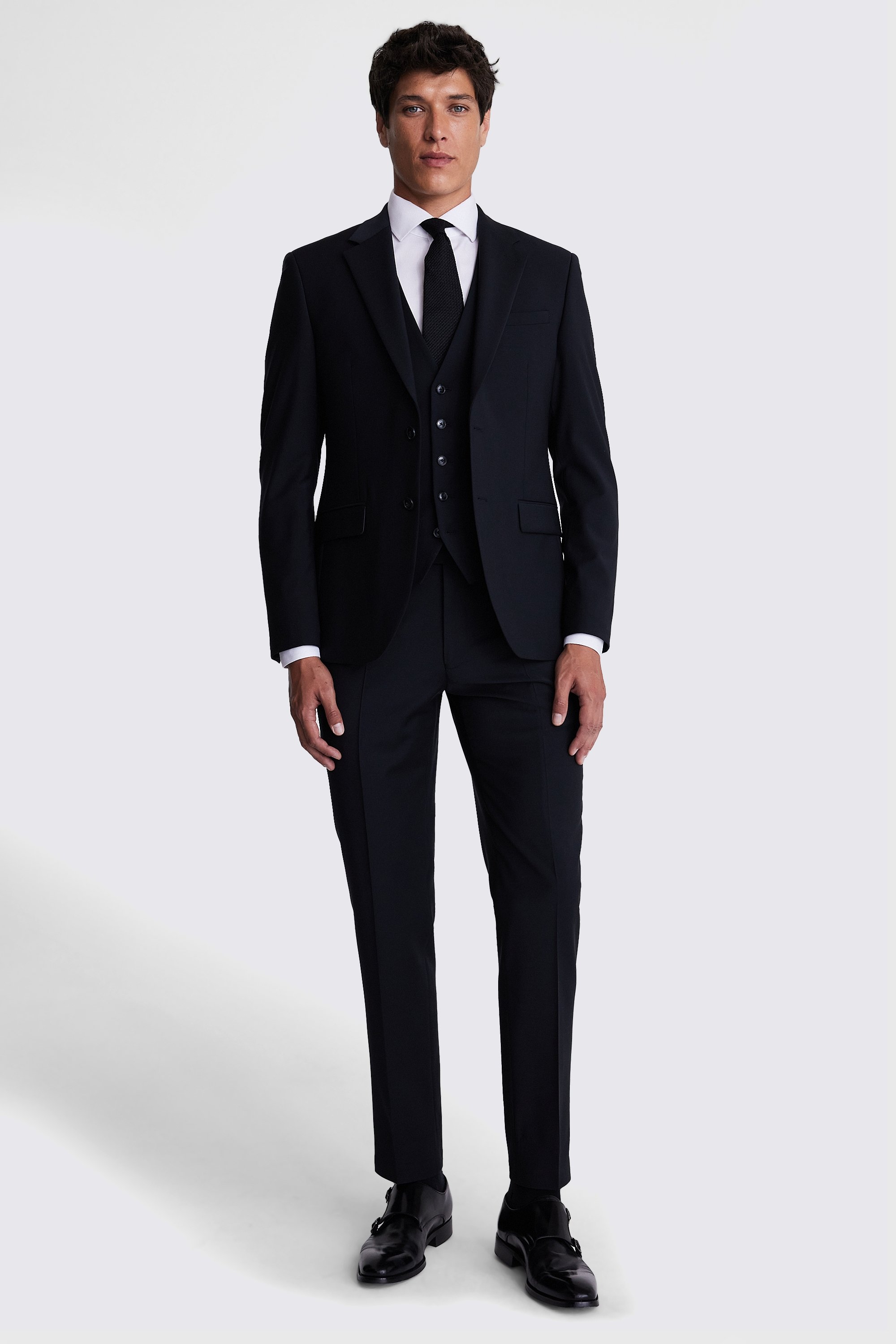 DKNY Slim Fit Black Performance Suit