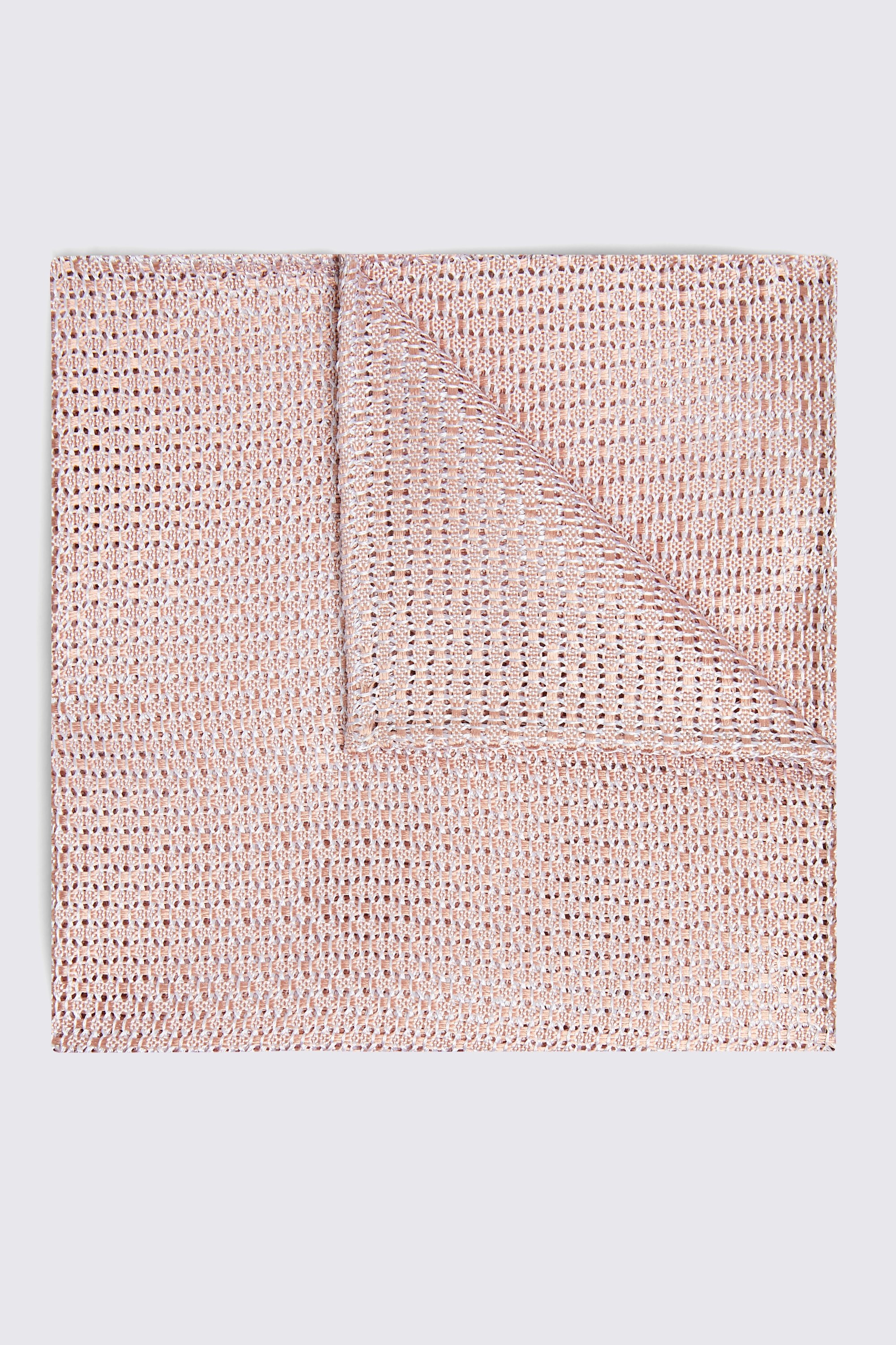 Italian Dusty Pink Grenadine Pocket Square