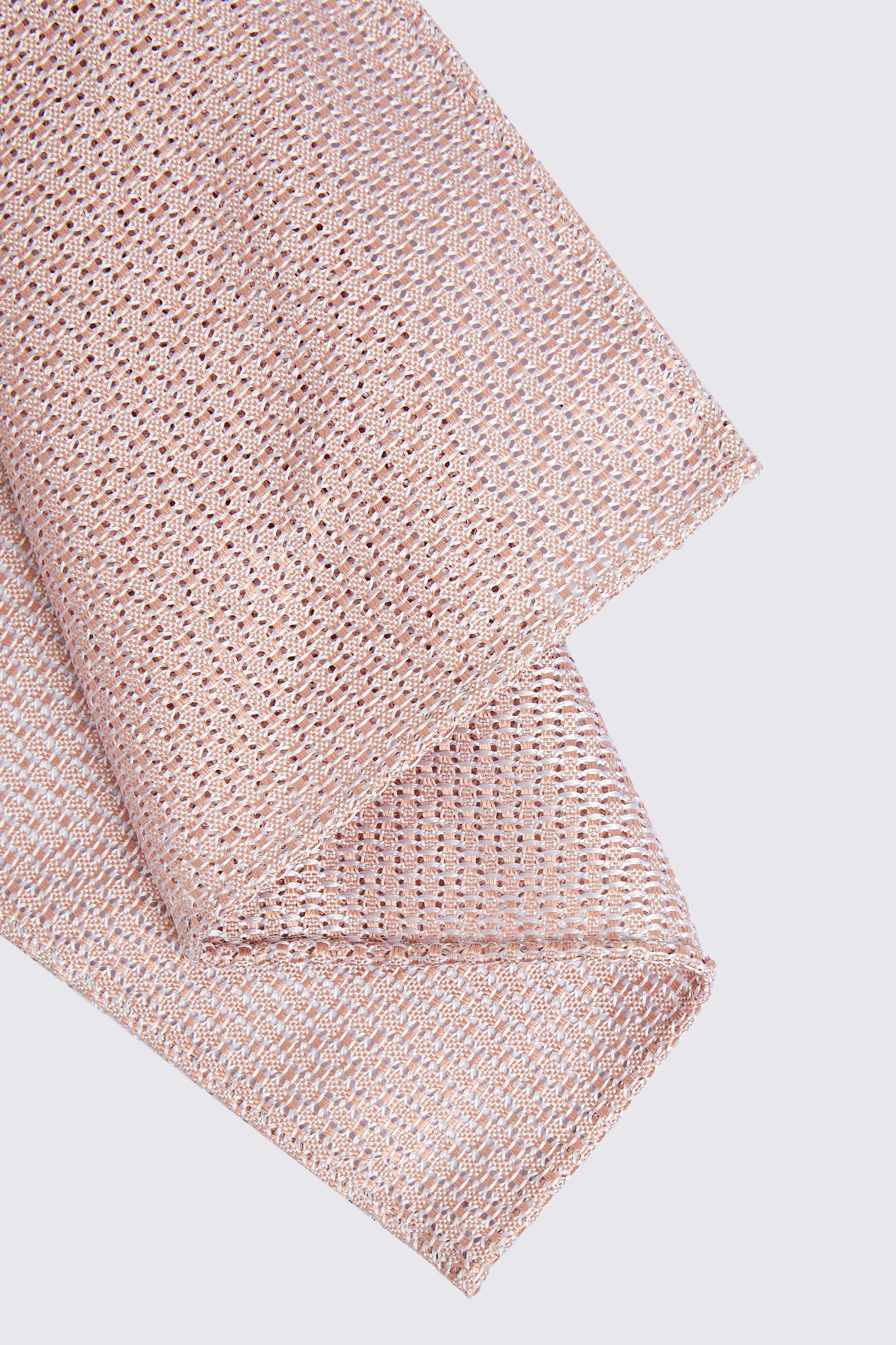 Italian Dusty Pink Grenadine Pocket Square
