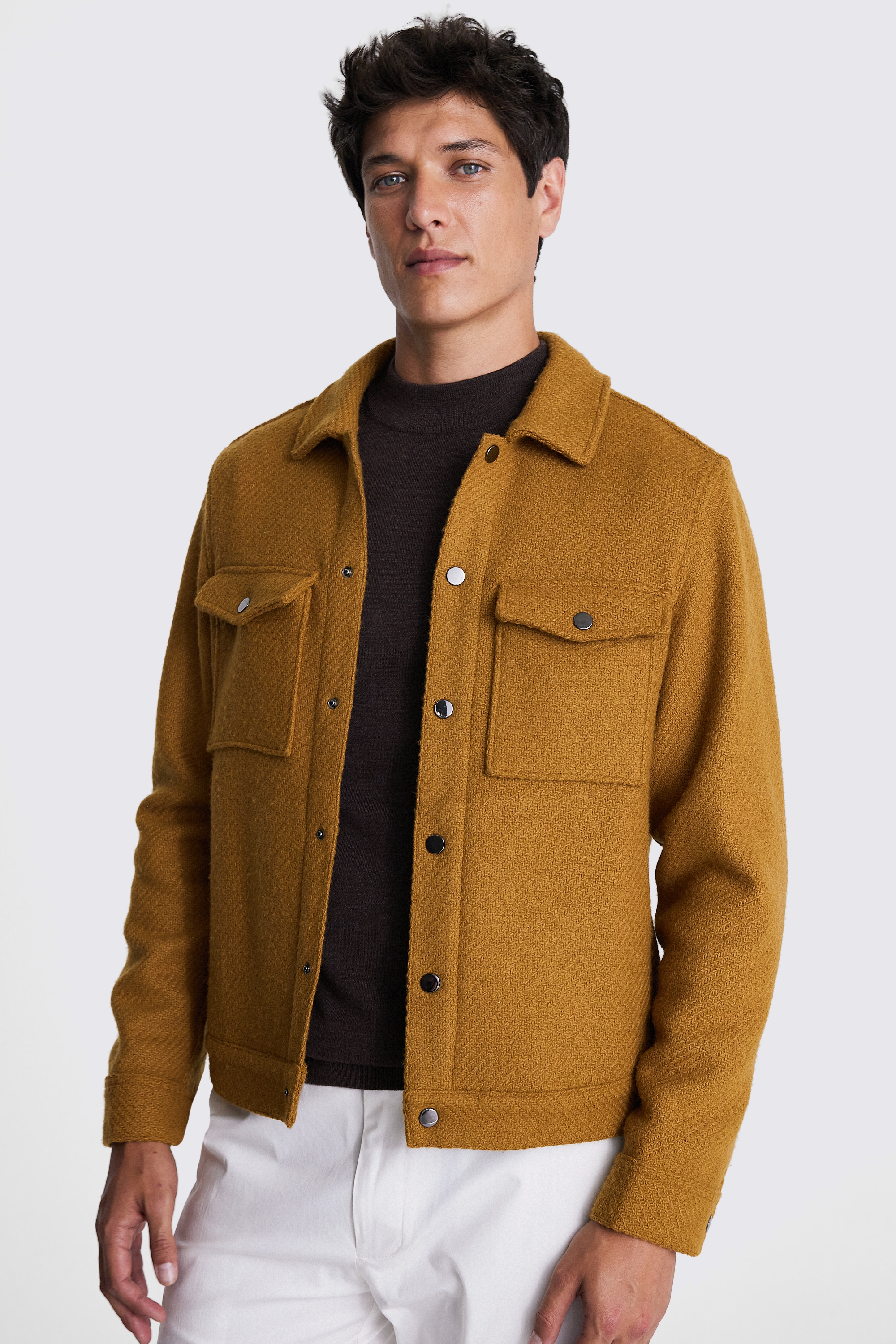 Gold Tweed Shacket